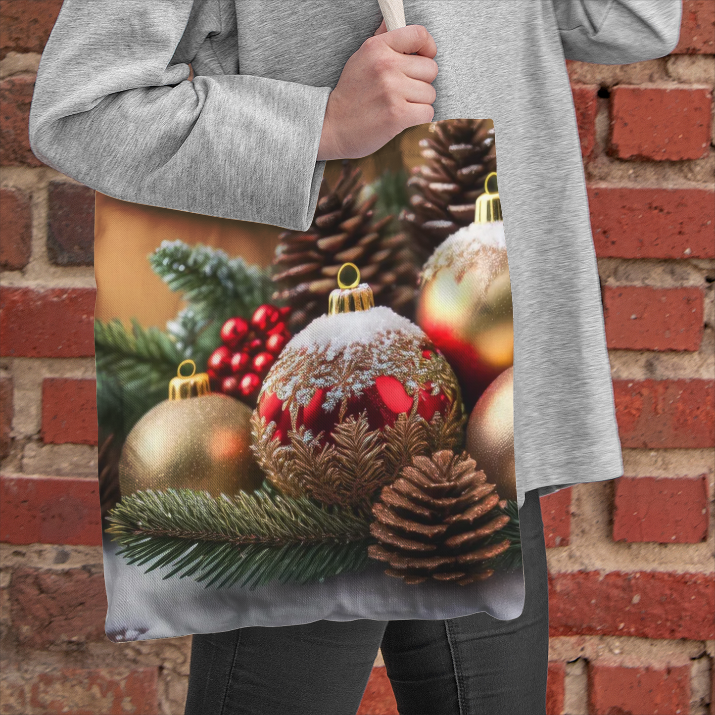 Charlotte's Christmas Natural Canvas Tote Bag