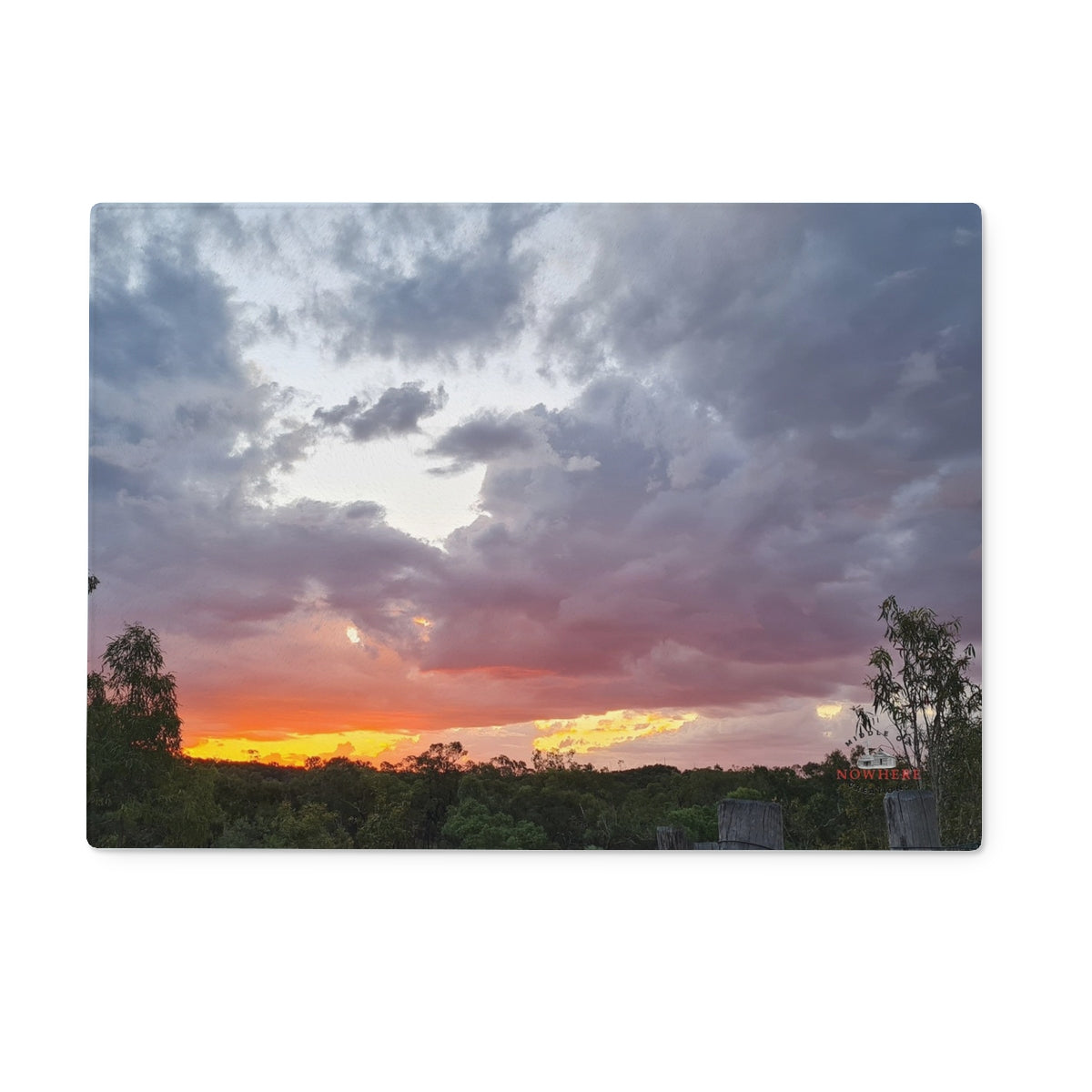 Clouded Perfection Glass Chopping Board