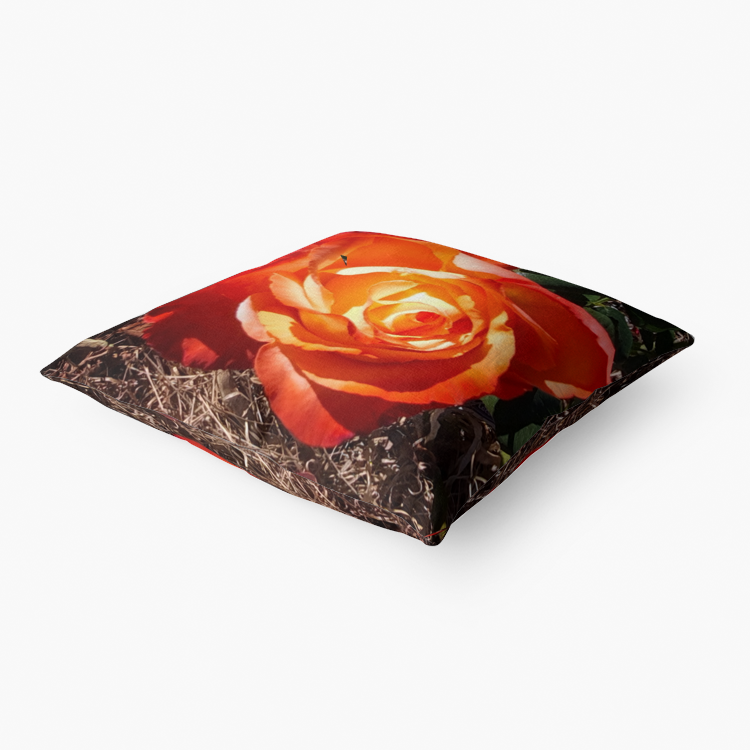 Sunset Rose Premium Hypoallergenic Throw Pillow
