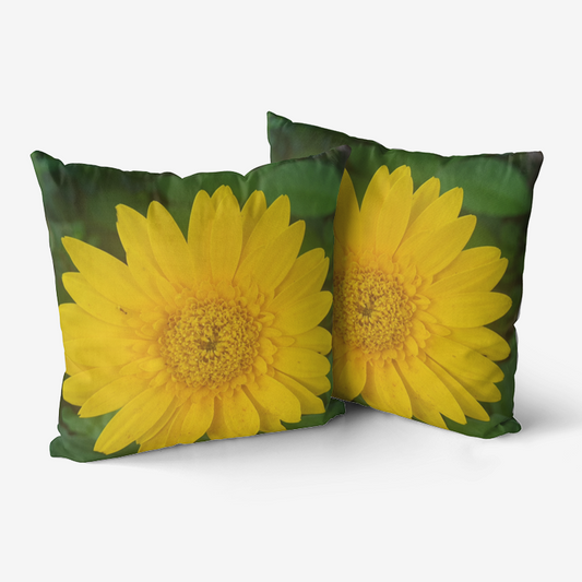 Yellow Gerbera Premium Hypoallergenic Throw Pillow