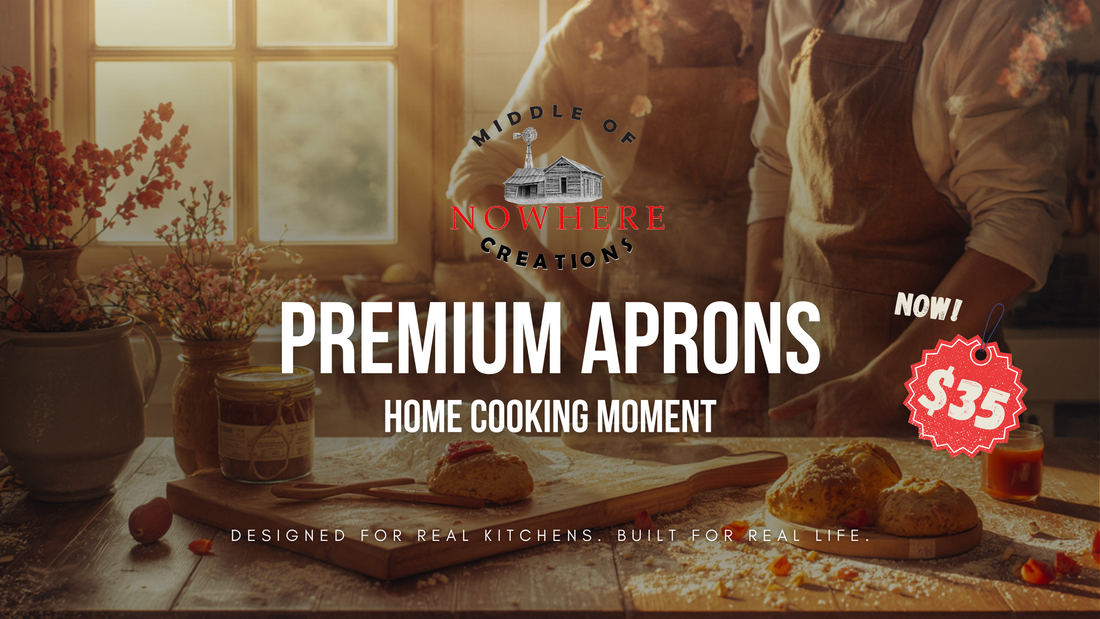 Something Big Just Landed in the Station Kitchen: Our Premium Aprons Are Now Just $35!