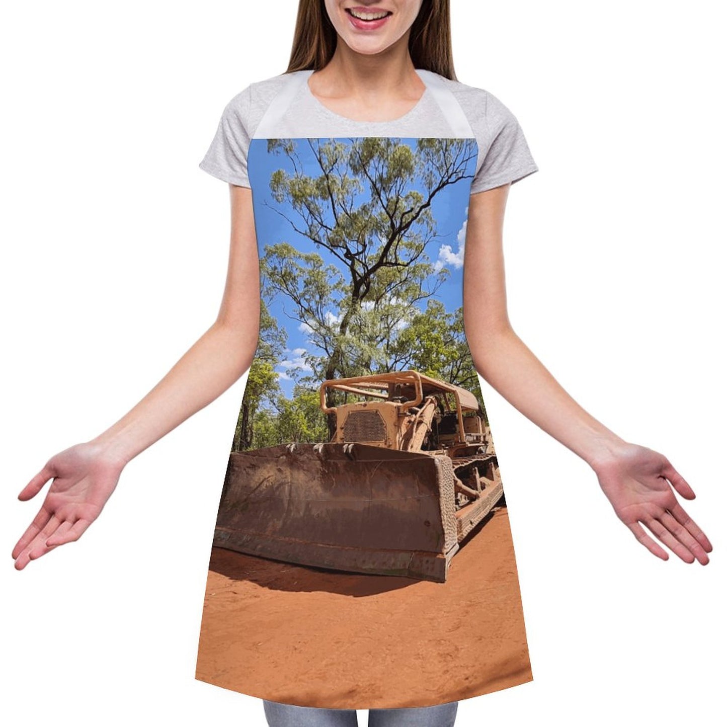 D9 Dozer Adult Apron with Pocket