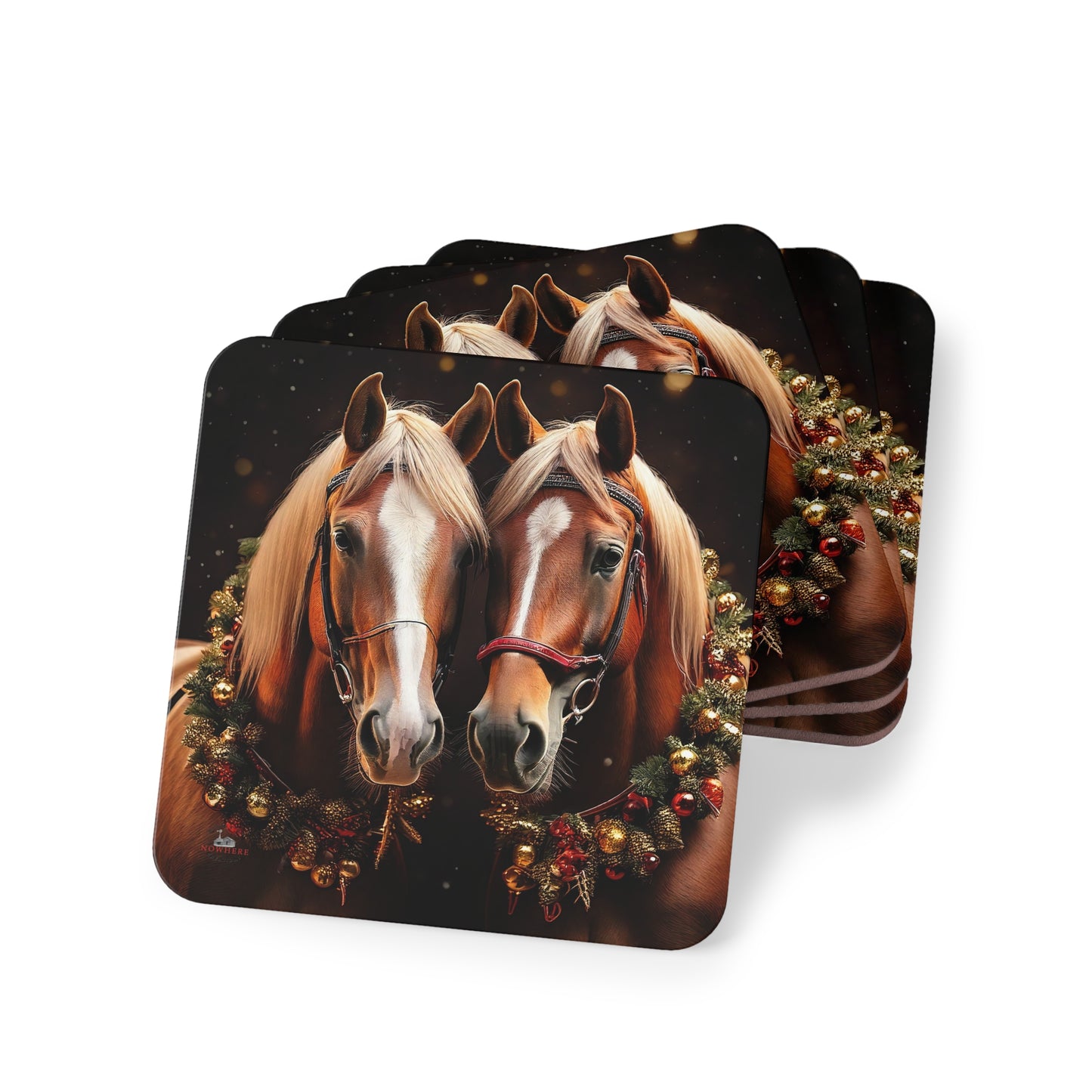 Sundance & Delta's Christmas Coasters