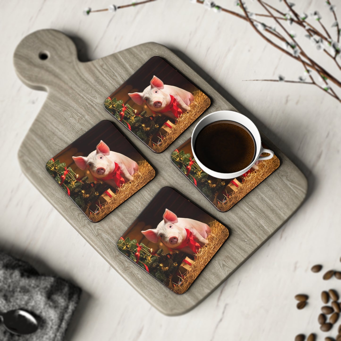 Babe's Christmas Coasters