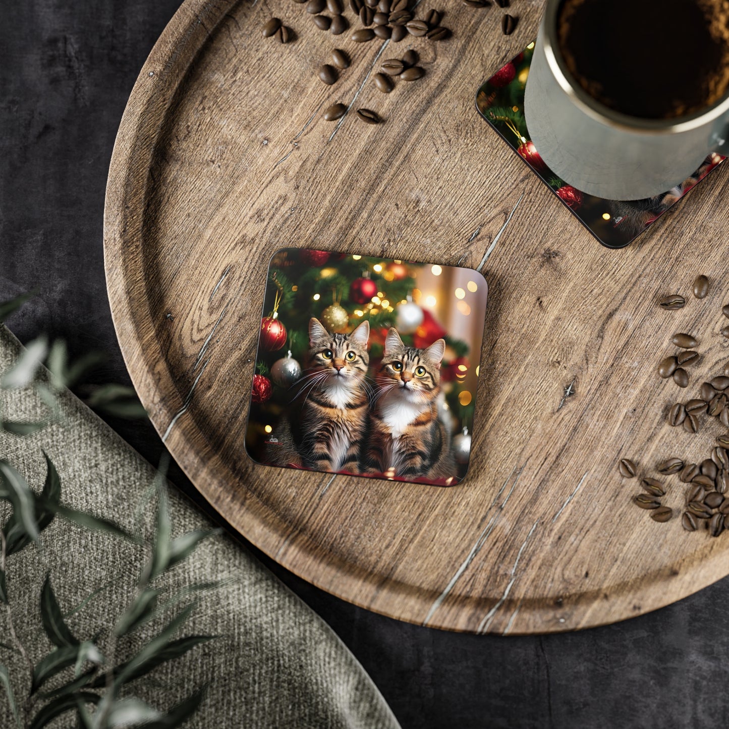 Max & Shadow's Christmas Coasters