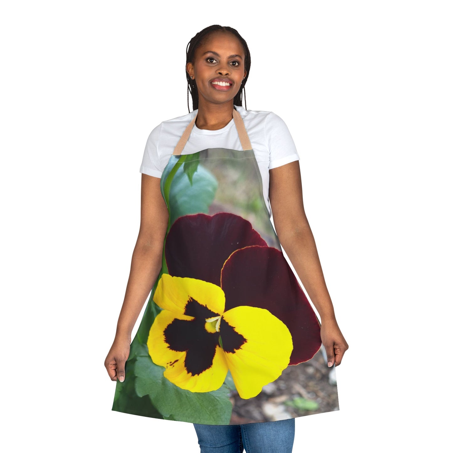 Pansy Flower Apron