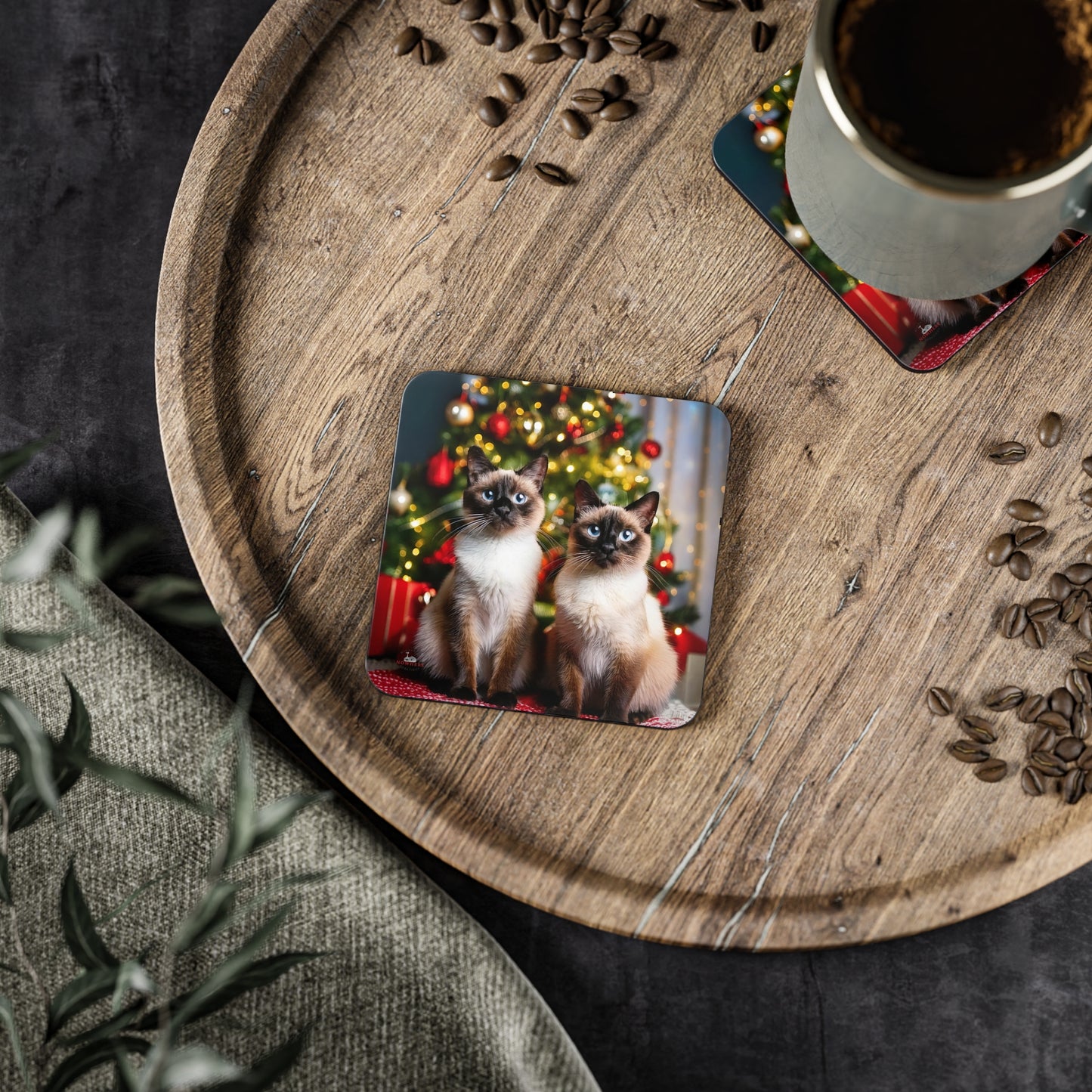 Sophie & Mocha's Christmas Coasters