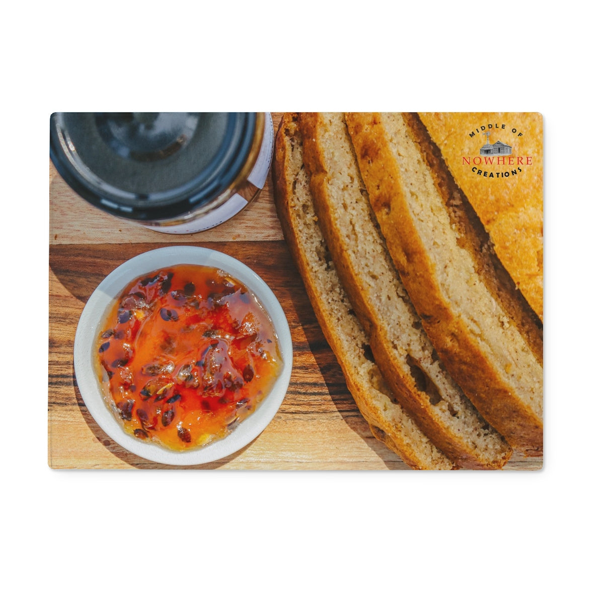 Passionfruit Jam Glass Chopping Board