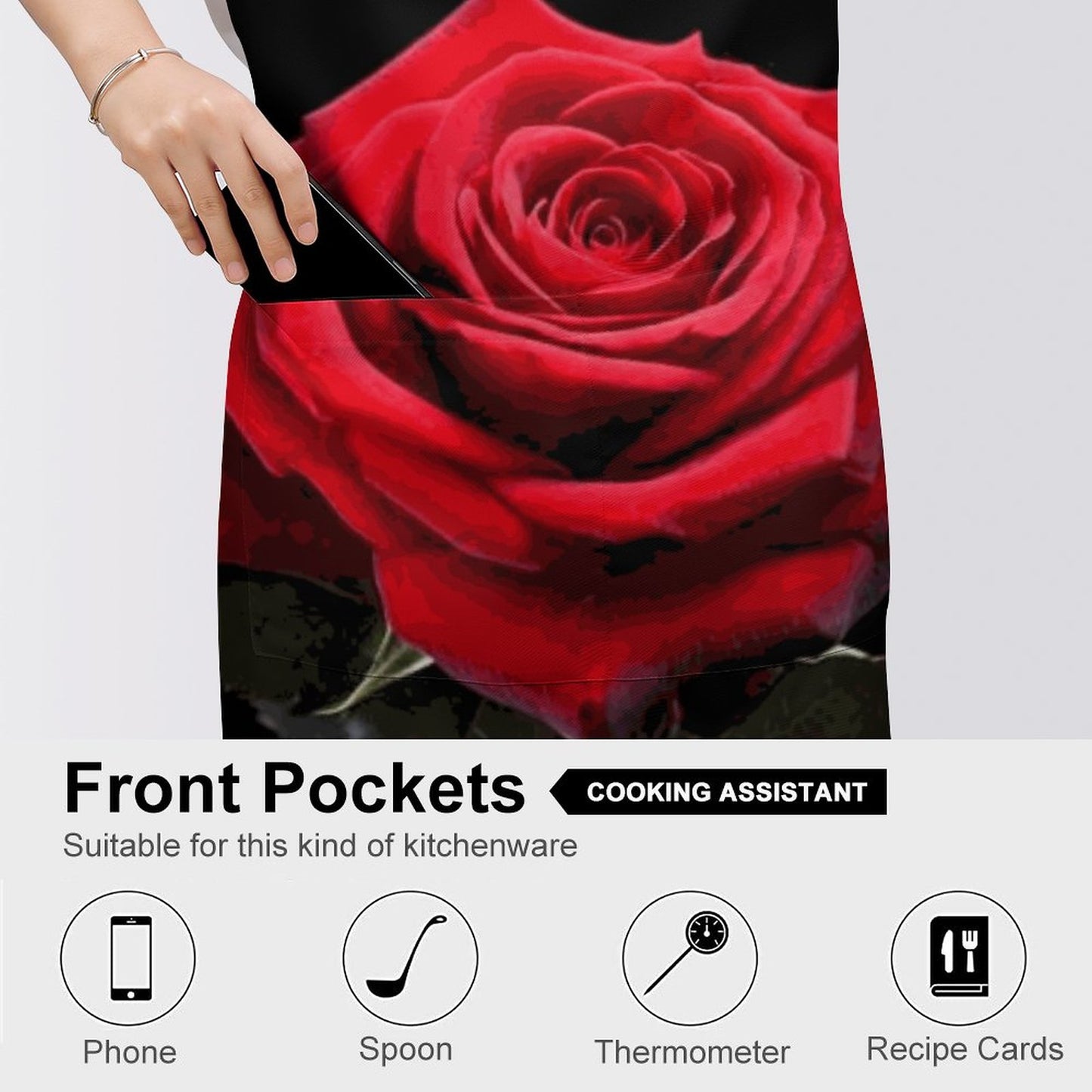 Evie Adult Apron with Pocket