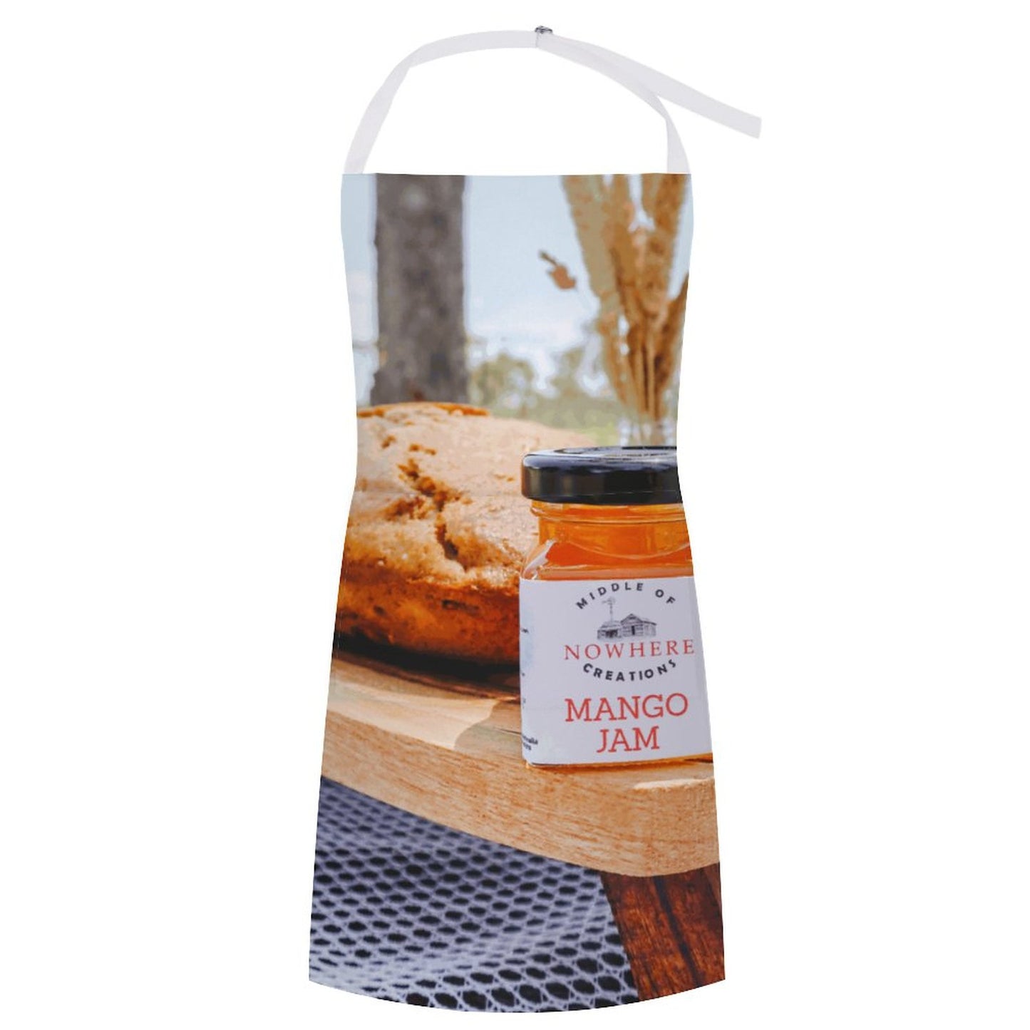 Fresh Bread and Jam Adult Apron with Pocket