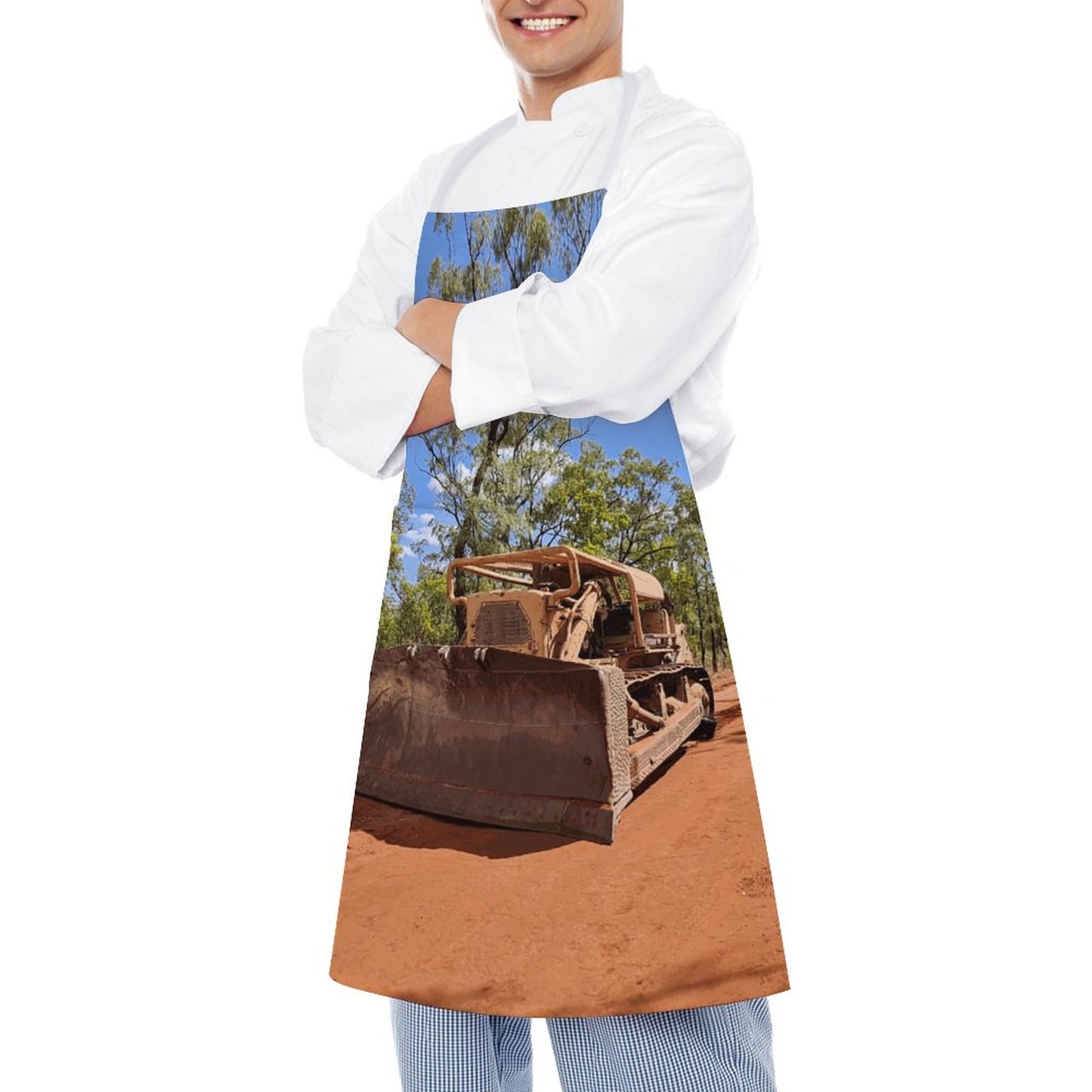 D9 Dozer Adult Apron with Pocket