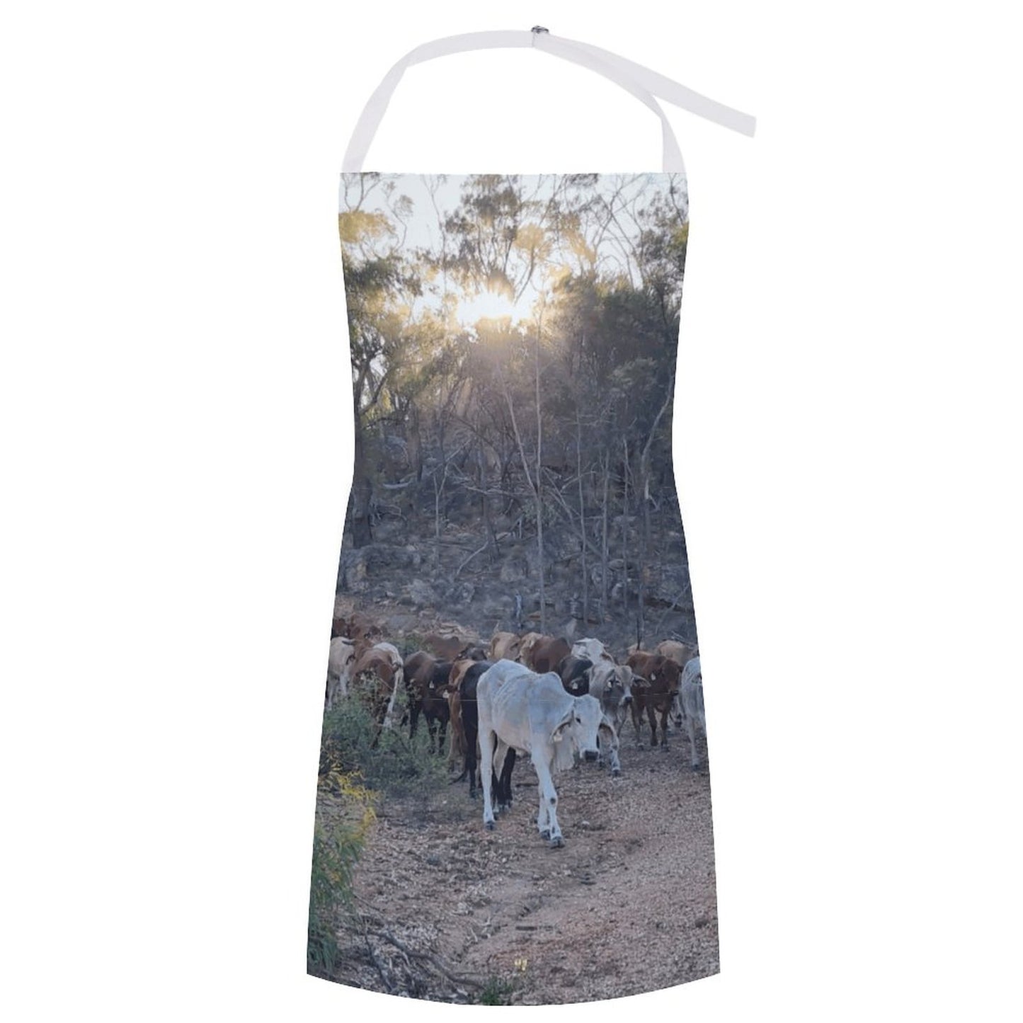 Walking Home Adult Apron with Pocket