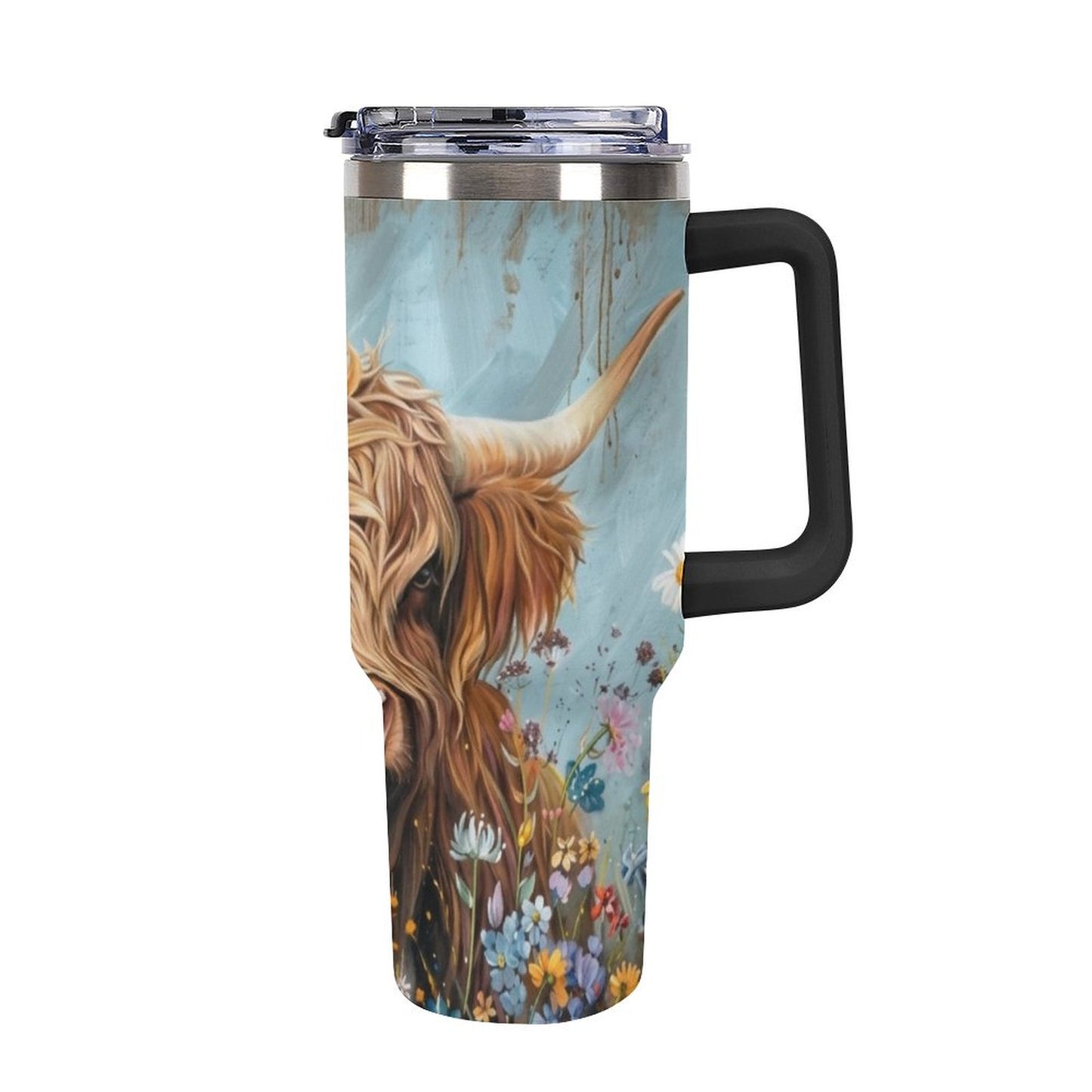 Betsy 40oz Insulated Tumbler with Handle and Straw