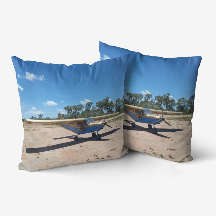 Flying Time Throw Pillow / Cushion