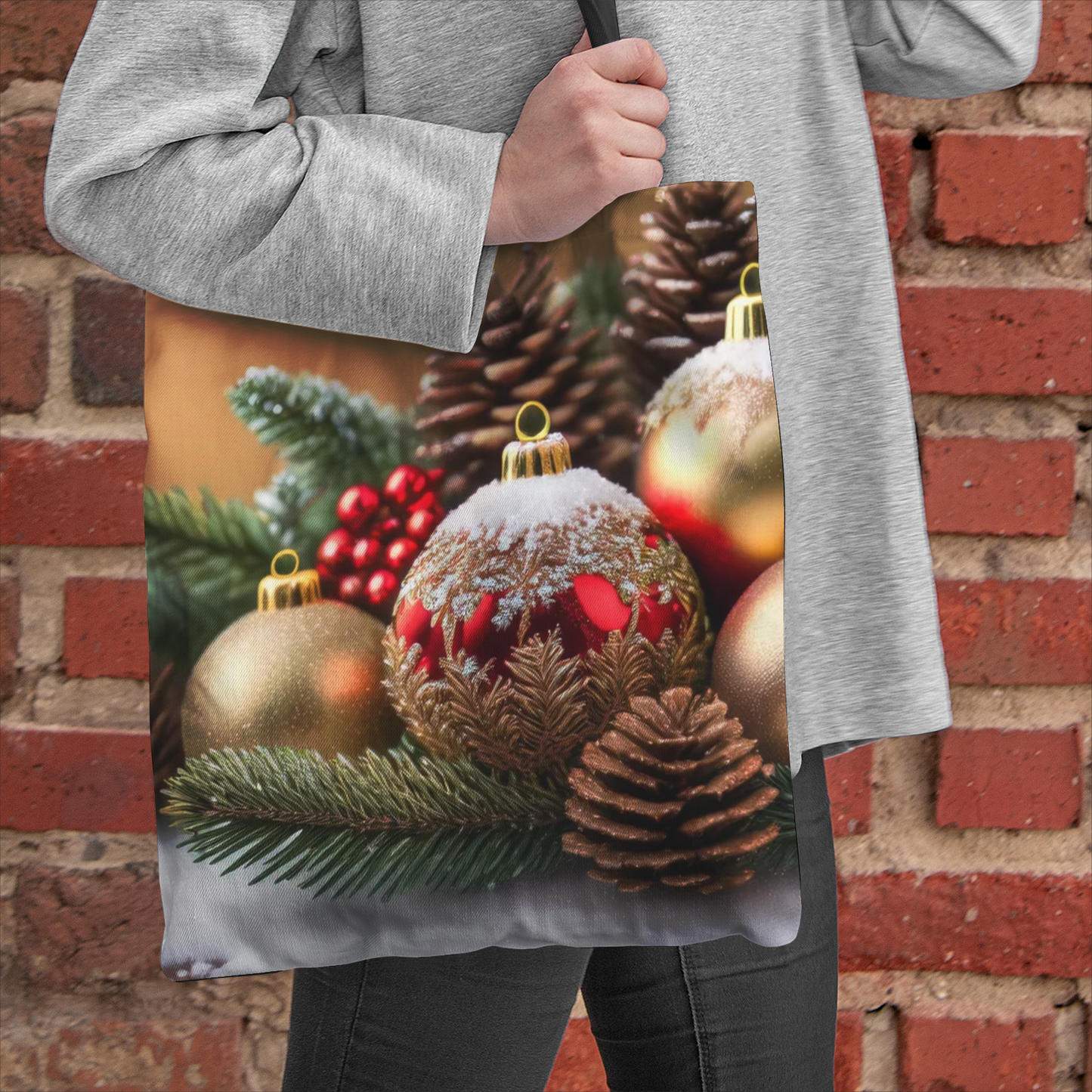 Charlotte's Christmas Natural Canvas Tote Bag
