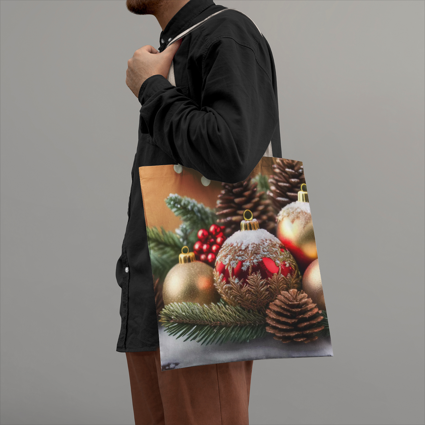 Charlotte's Christmas Natural Canvas Tote Bag