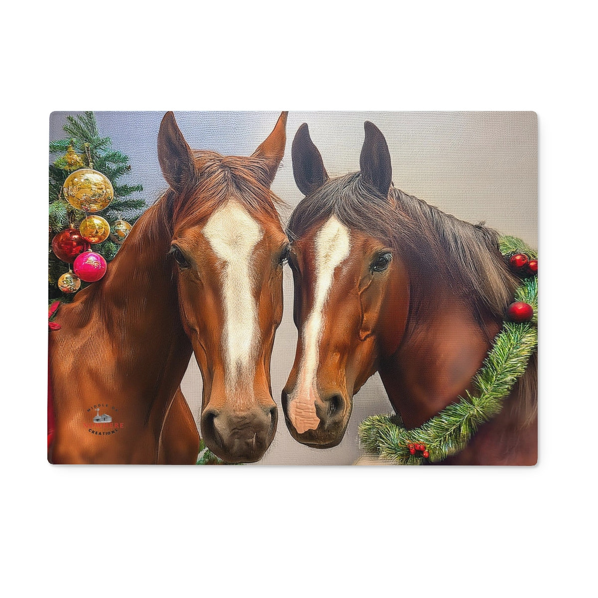 Jasmine & Willow's Christmas Glass Chopping Board