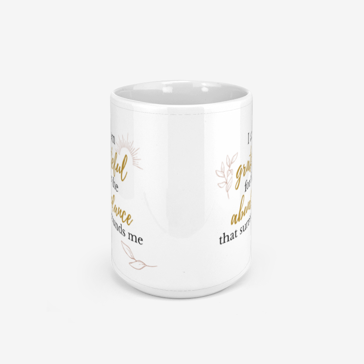 I Am Grateful For The Abundance 330ml Mug