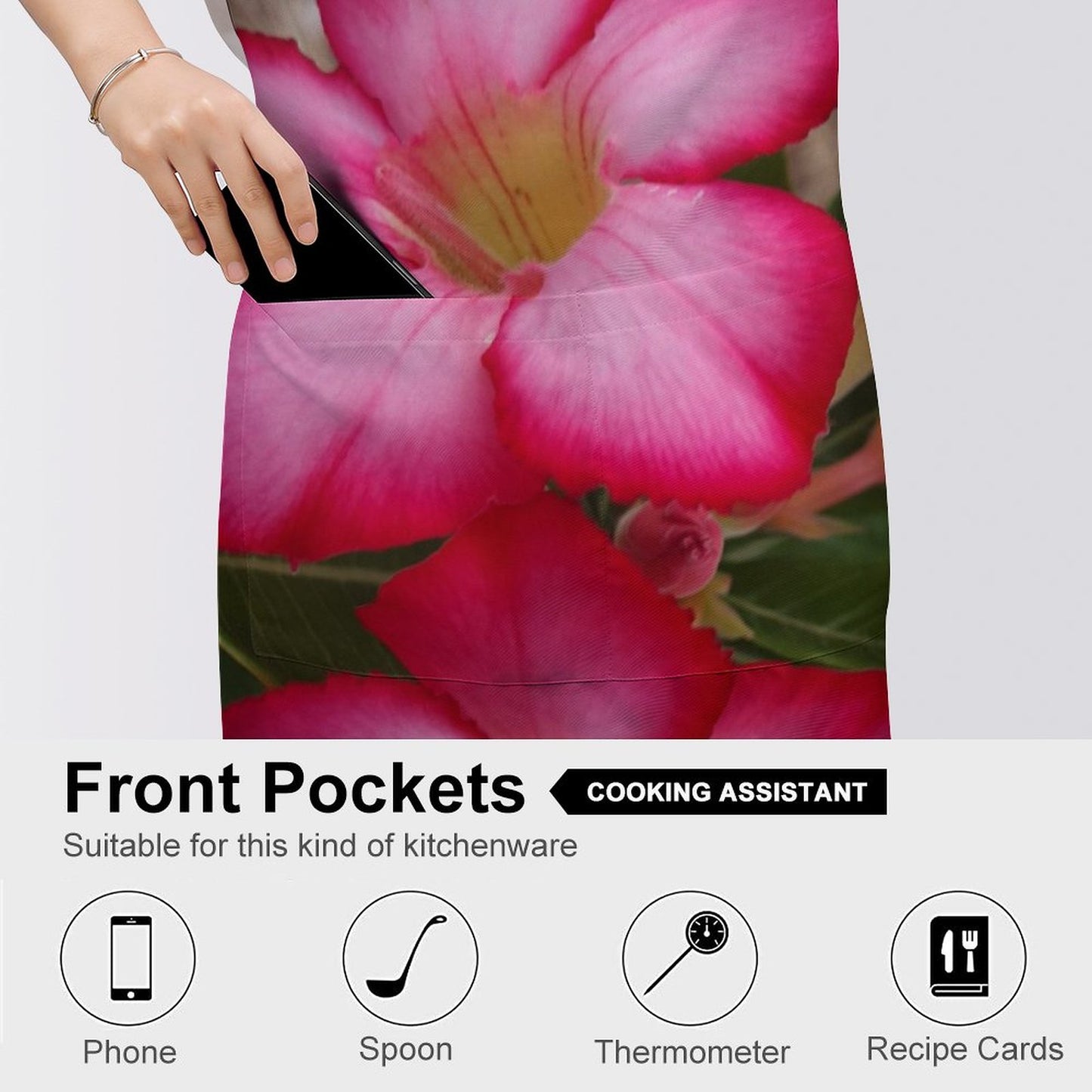 Desert Rose Adult Apron with Pocket