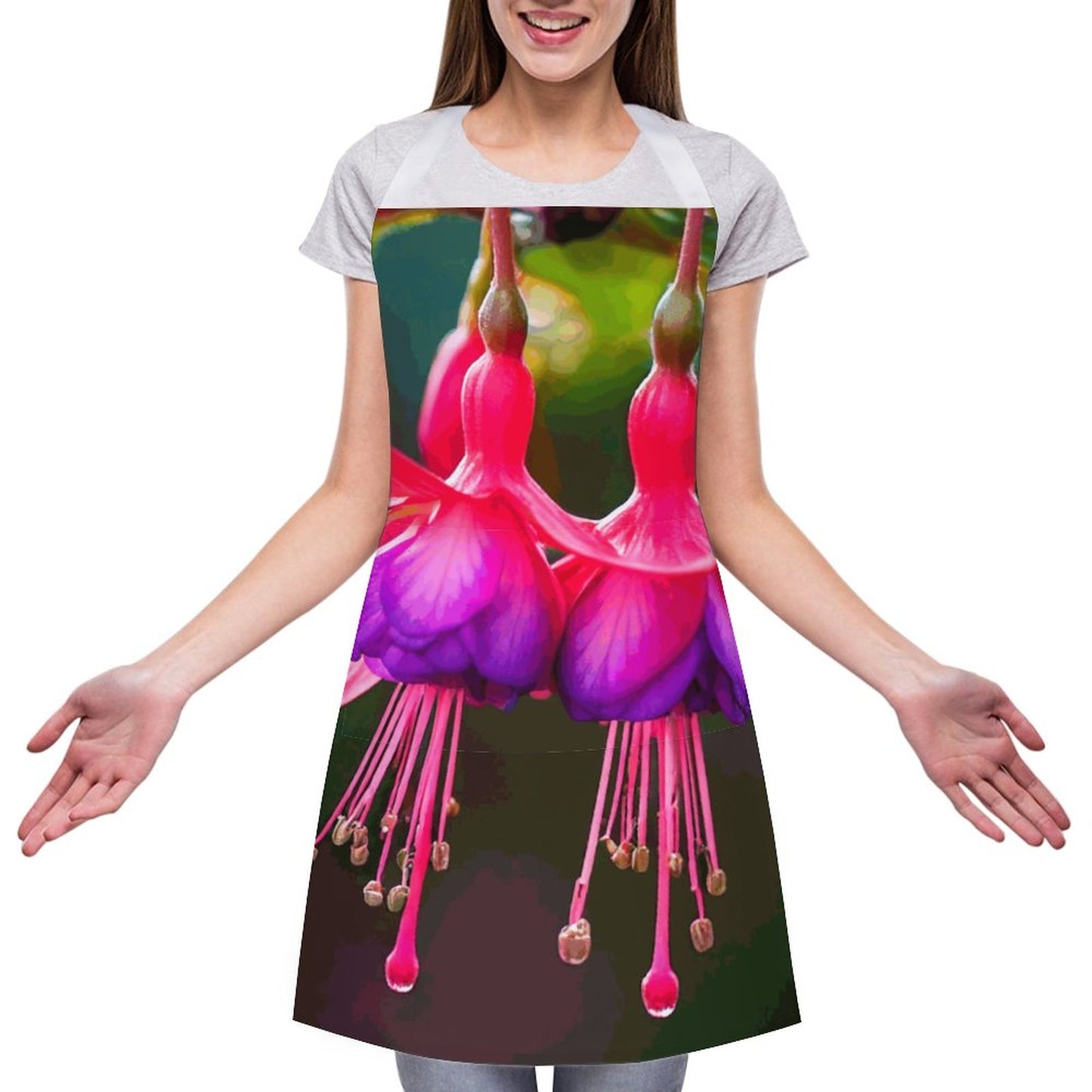 Divine Fuchsia Adult Apron with Pocket
