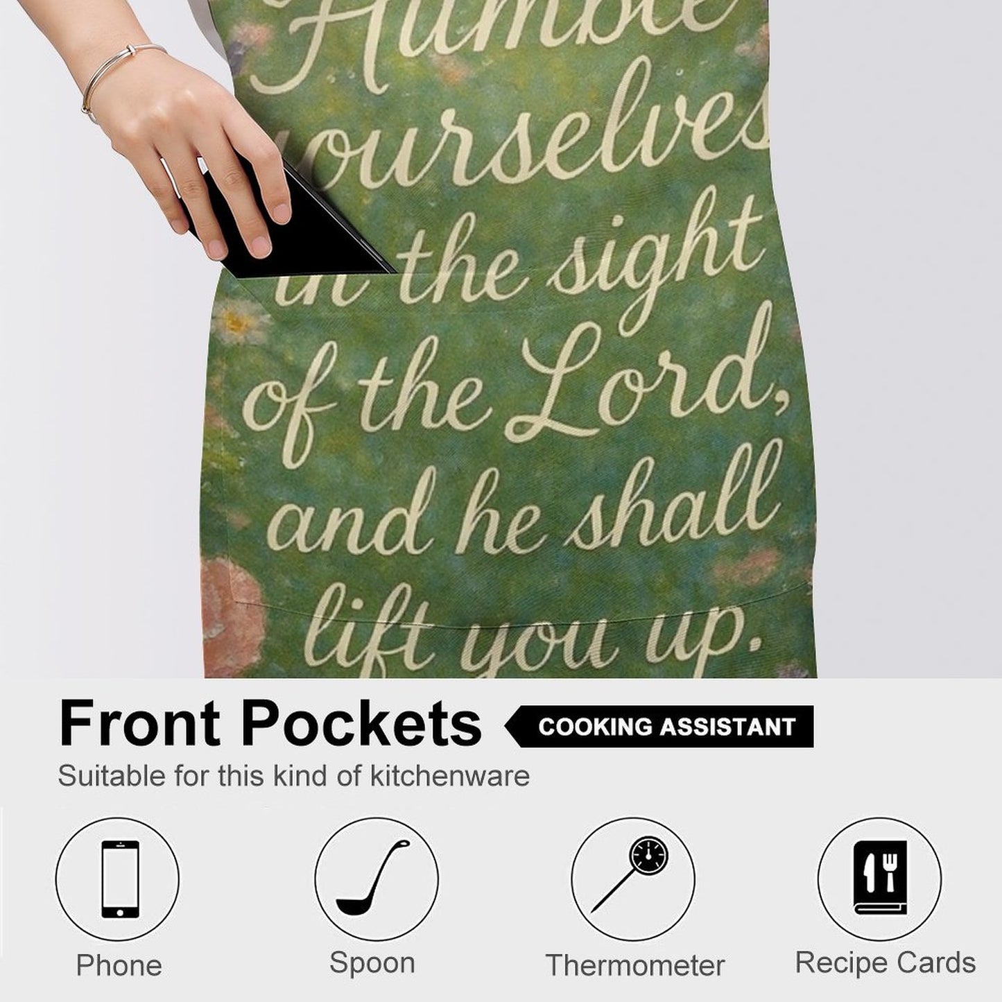 Humble Yourselves Adult Apron with Pocket