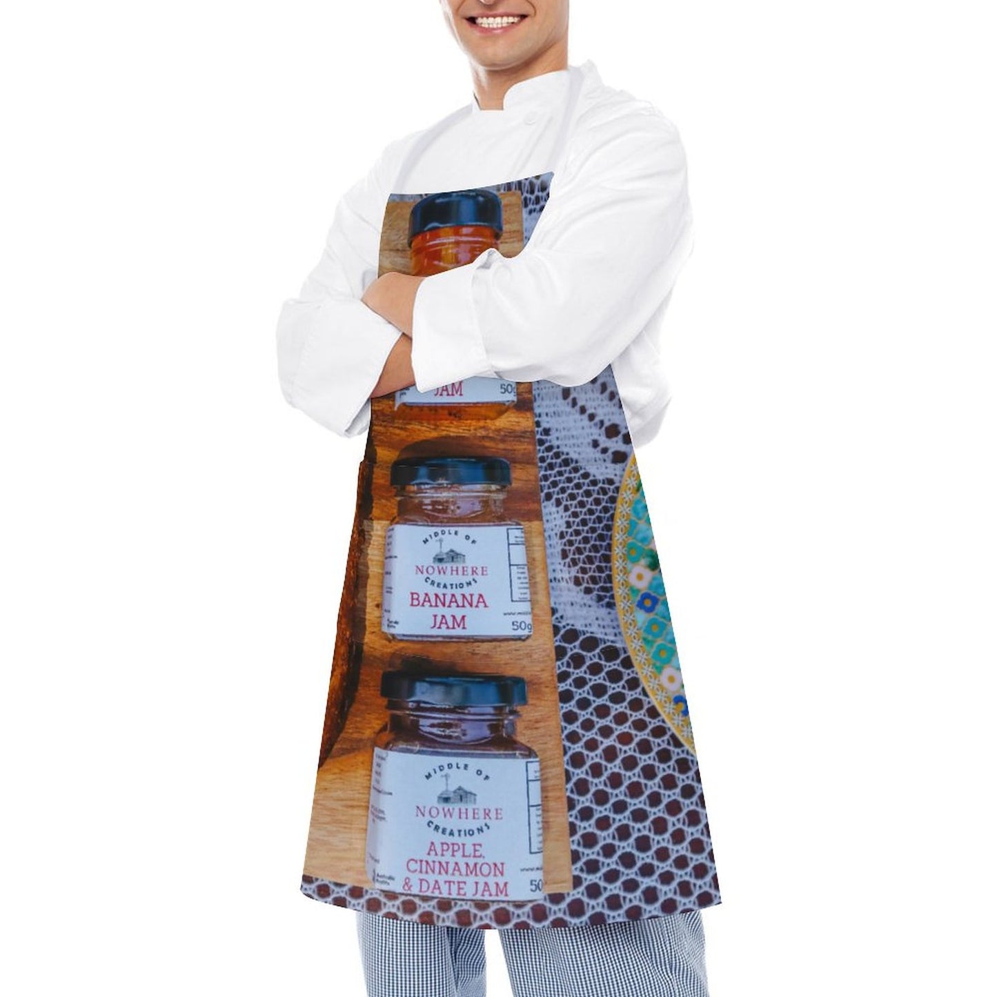 Gourmet Jam Trio Adult Apron with Pocket