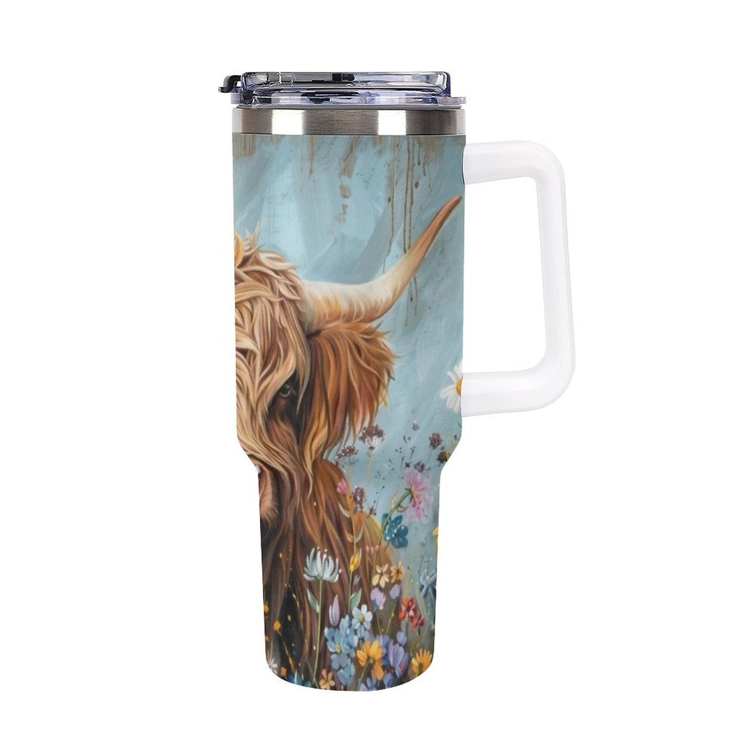 Betsy 40oz Insulated Tumbler with Handle and Straw