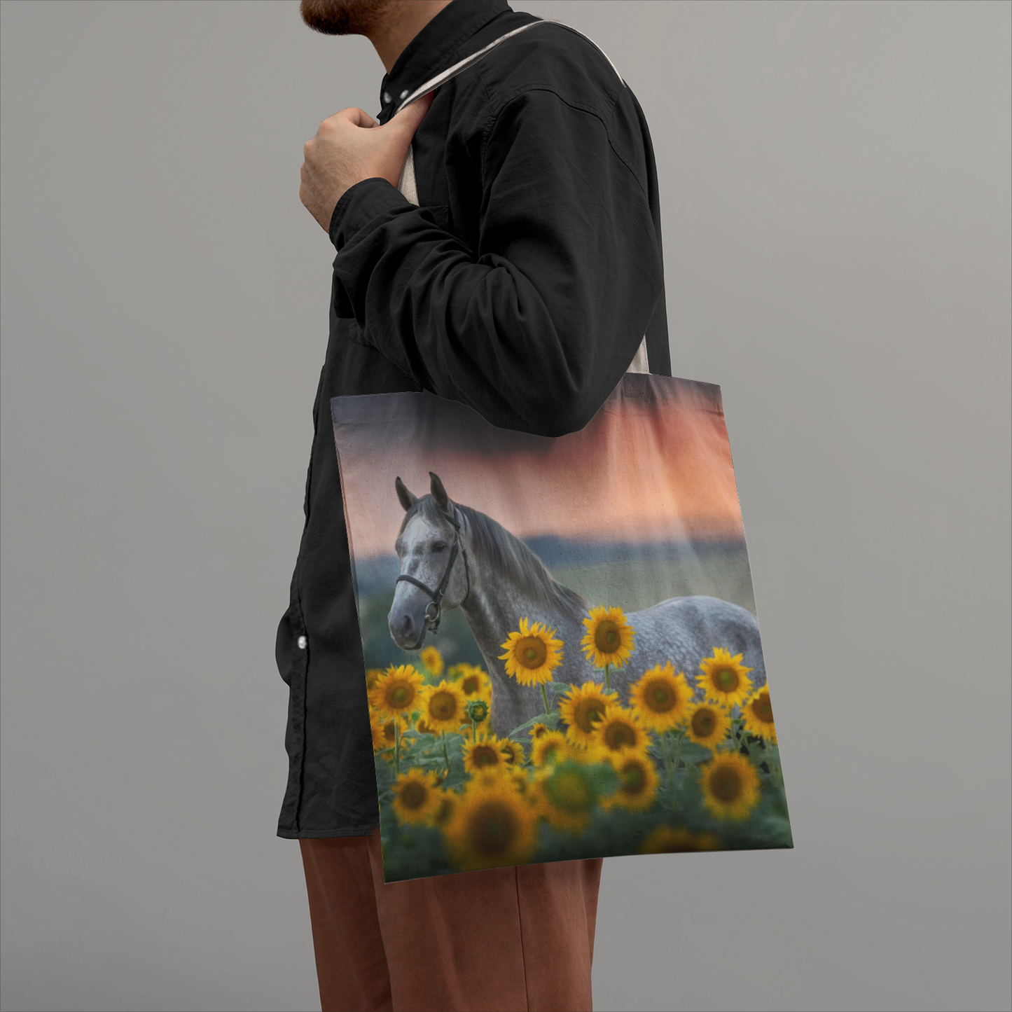 Rosalie Natural Canvas Tote Bags
