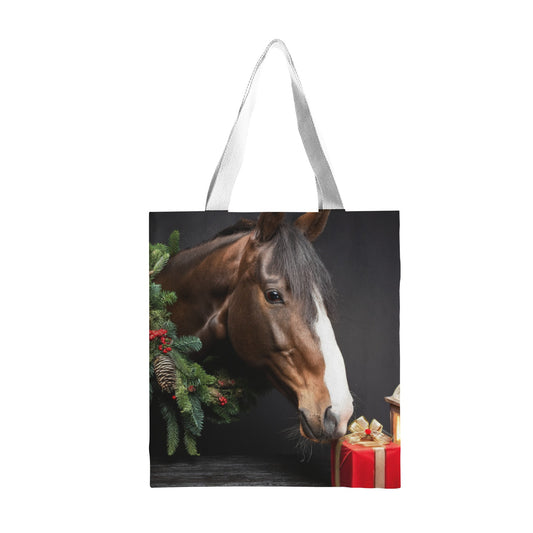 Rosie's Christmas Natural Canvas Tote Bag