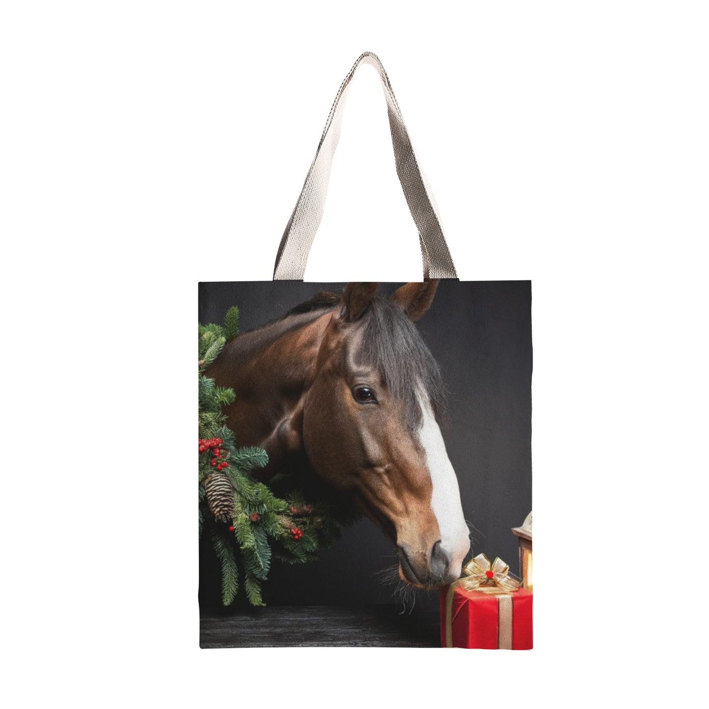 Rosie's Christmas Natural Canvas Tote Bag