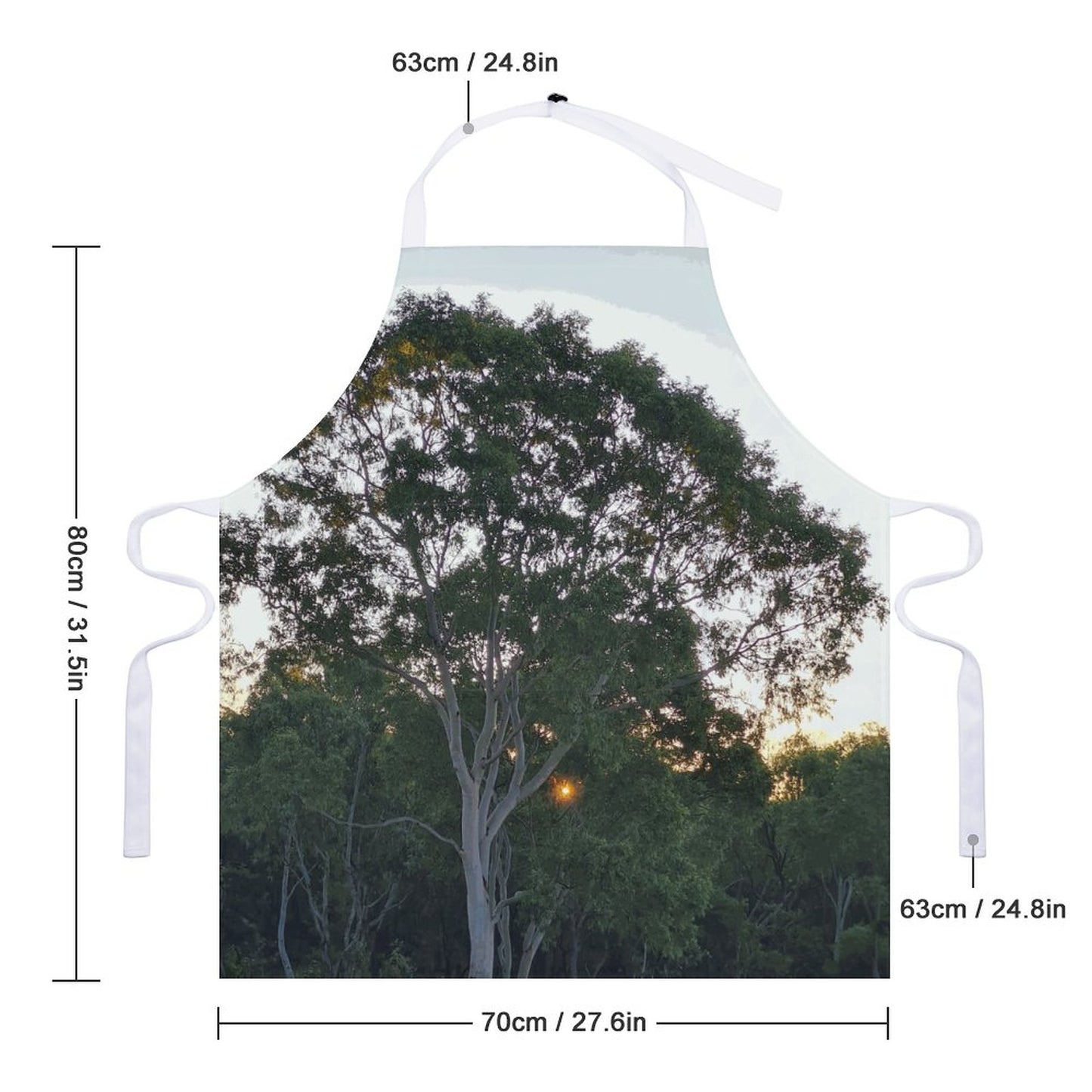 Gumtree Sunset Adult Apron with Pocket