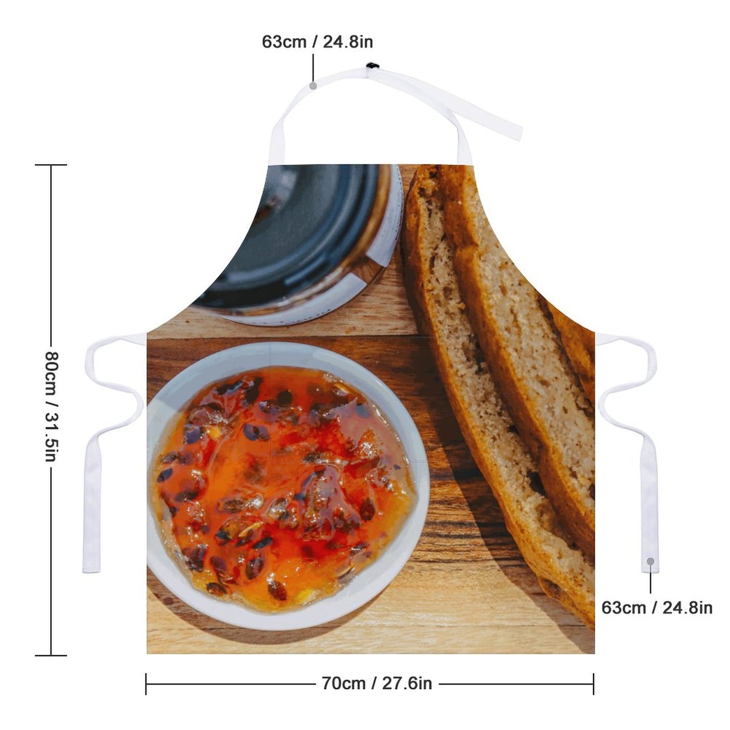 Passionfruit Jam Adult Apron with Pocket