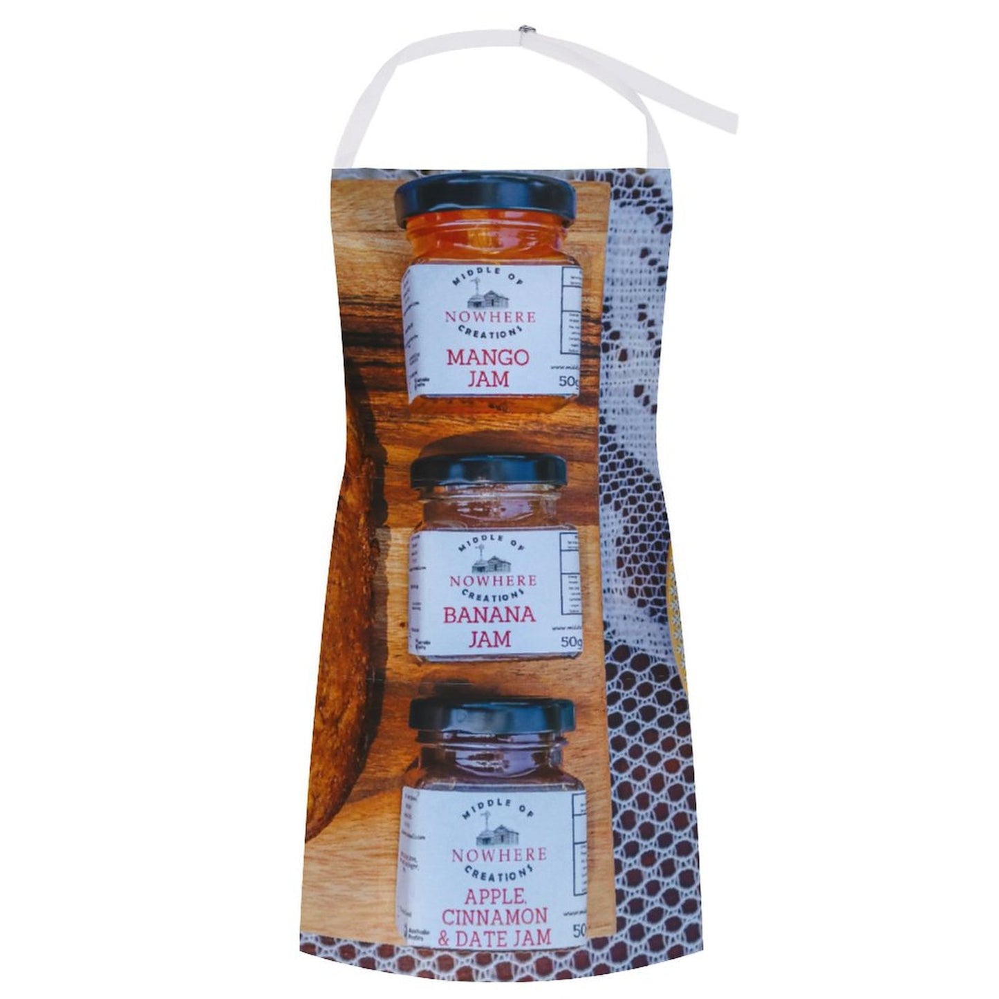 Gourmet Jam Trio Adult Apron with Pocket