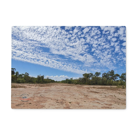 Mackerel Sky Glass Chopping Board
