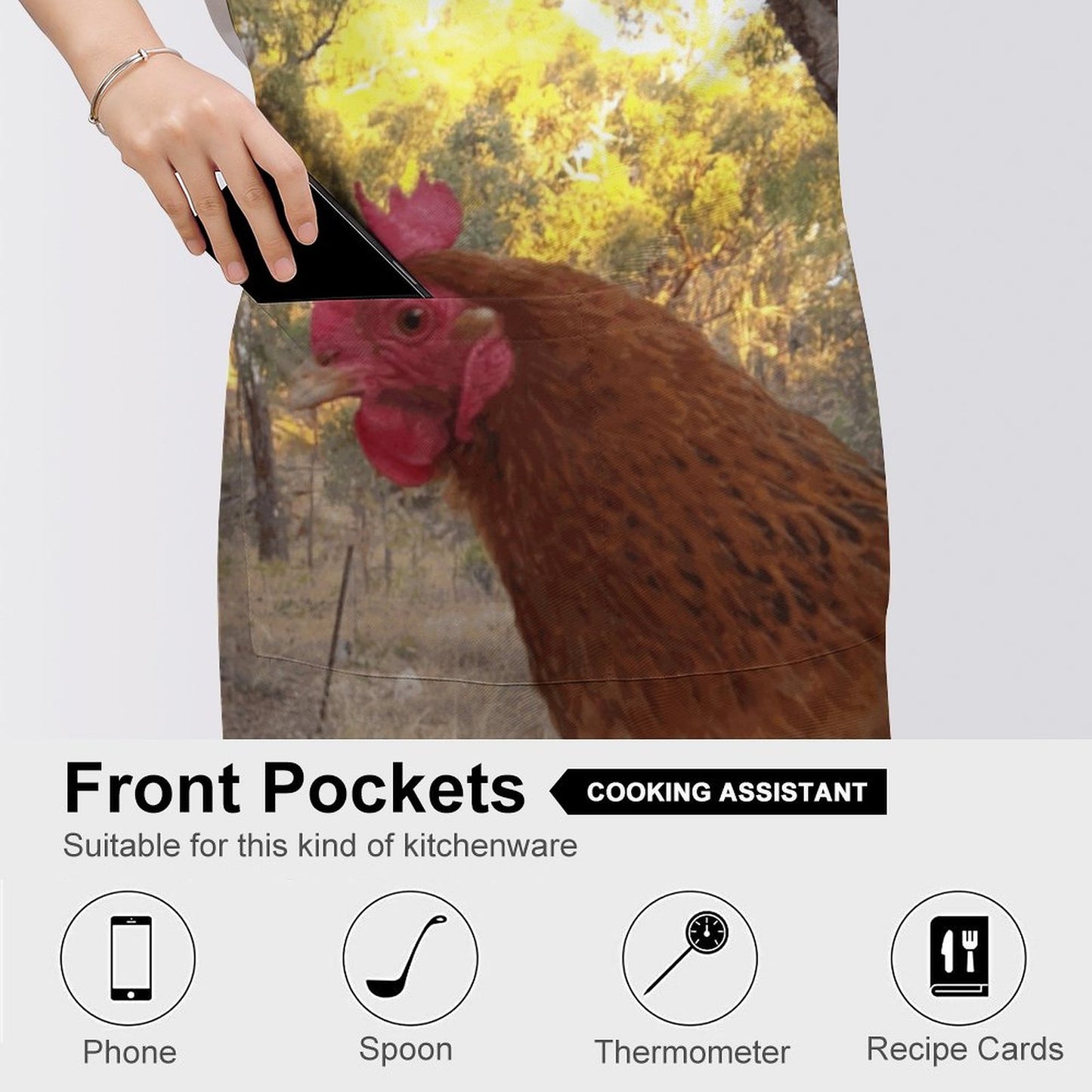 Chooking You Out Adult Apron with Pocket