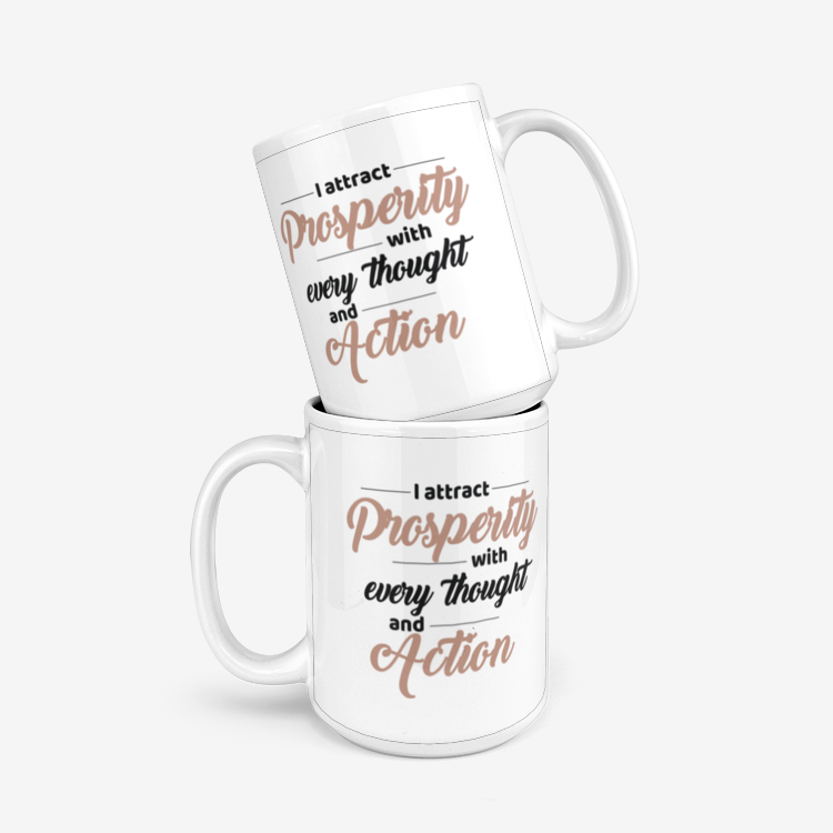 I Attract Prosperity With Every Though 330ml Mug