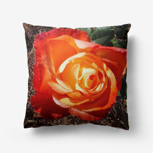 Sunset Rose Premium Hypoallergenic Throw Pillow