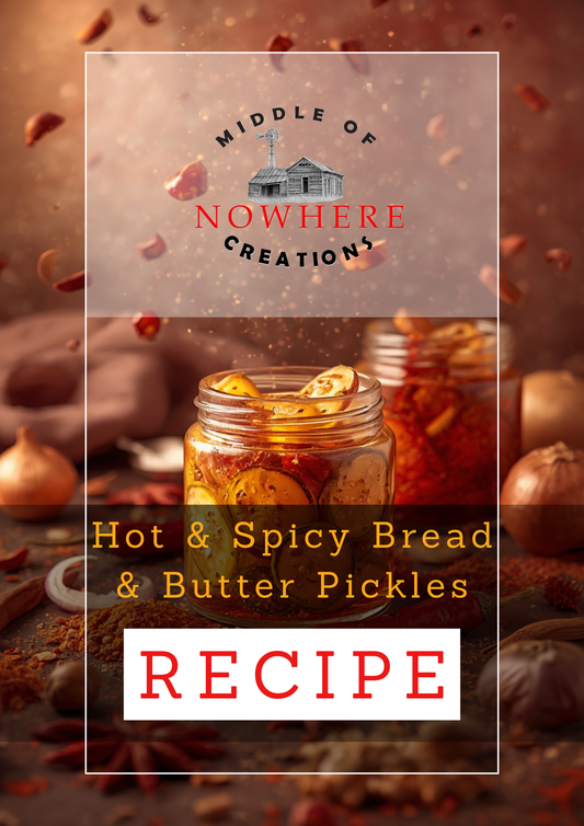 Hot & Spicy Bread & Butter Pickles Gourmet Preserve Recipe – PDF Download