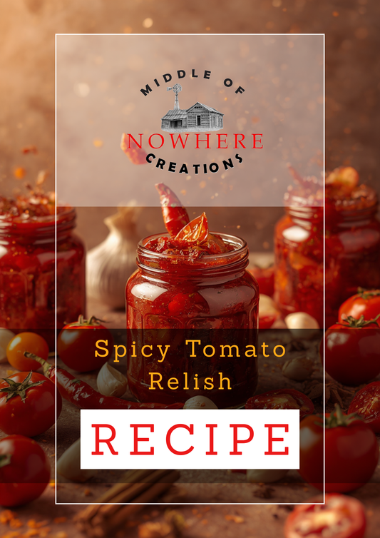 Spicy Tomato Relish Gourmet Preserve Recipe – PDF Download