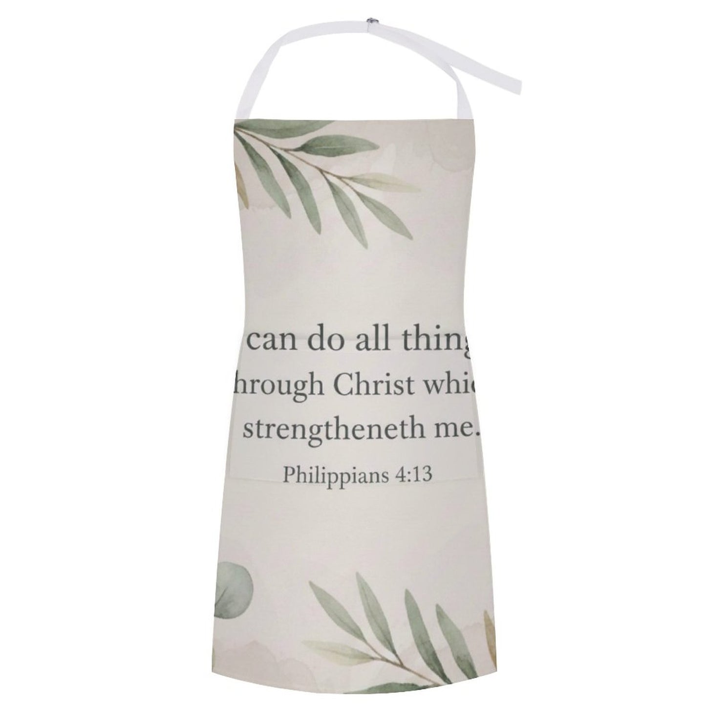 I can Do All Things Adult Apron with Pocket