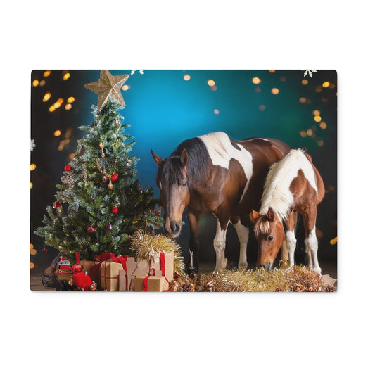 Freya & Trixie's Christmas Glass Chopping Board
