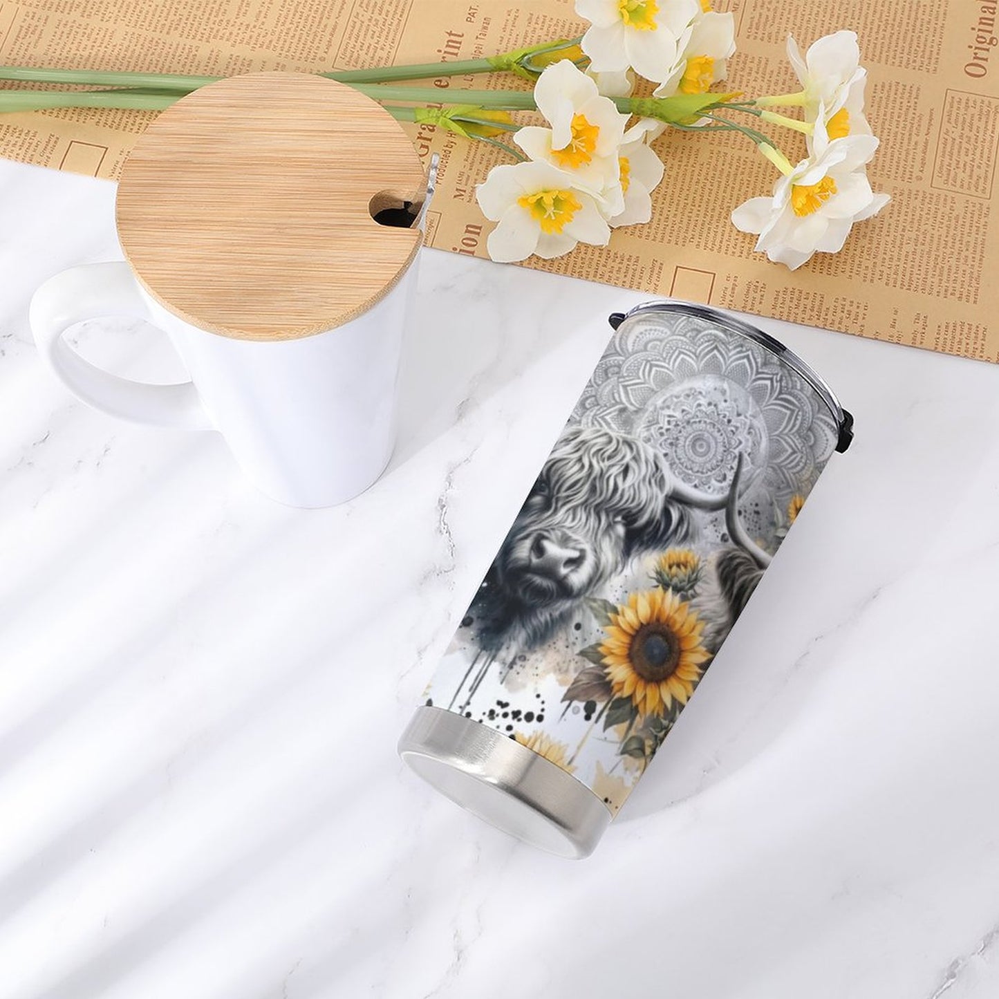 Goldie Car Travel Coffee Mug with Lid