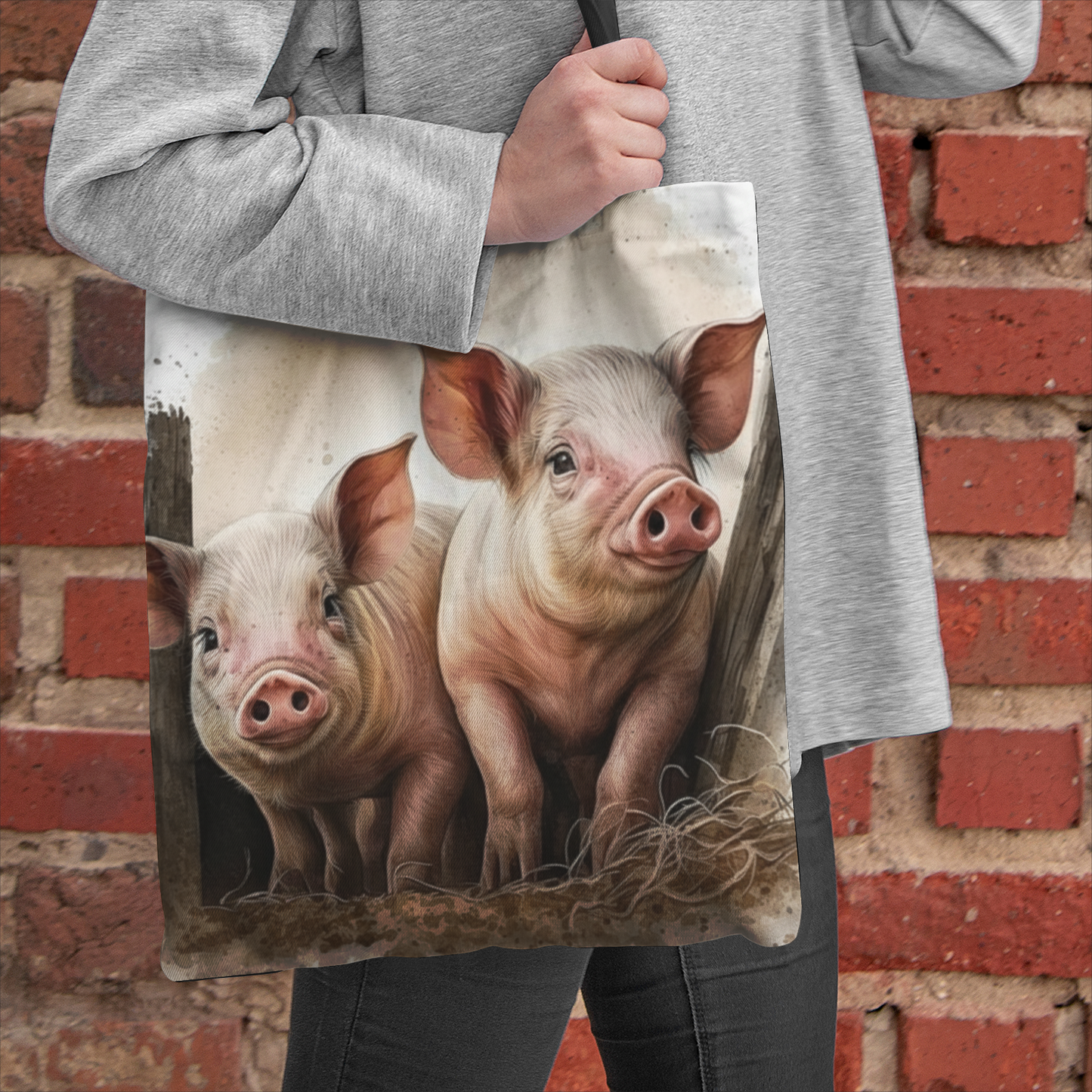 Remi Natural Canvas Tote Bags