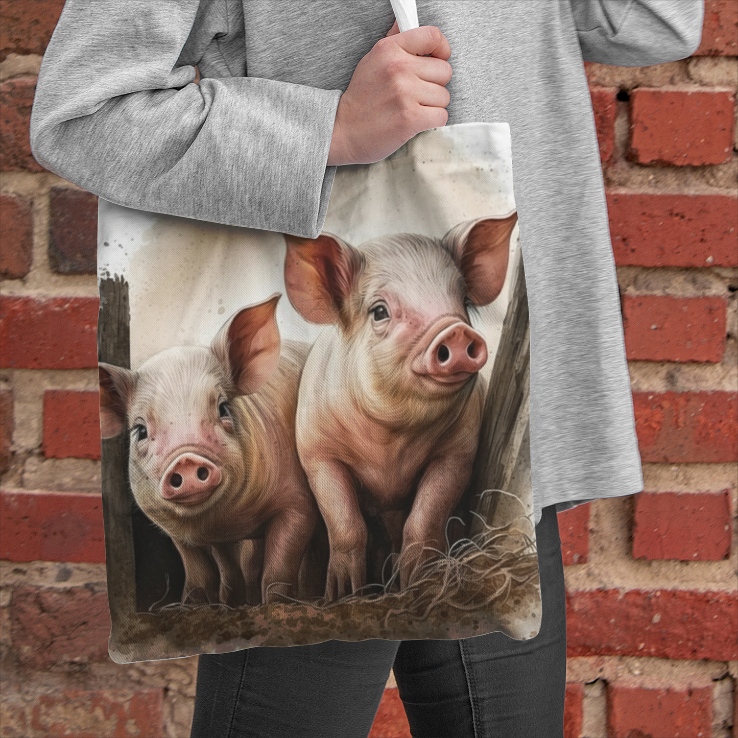 Remi Natural Canvas Tote Bags