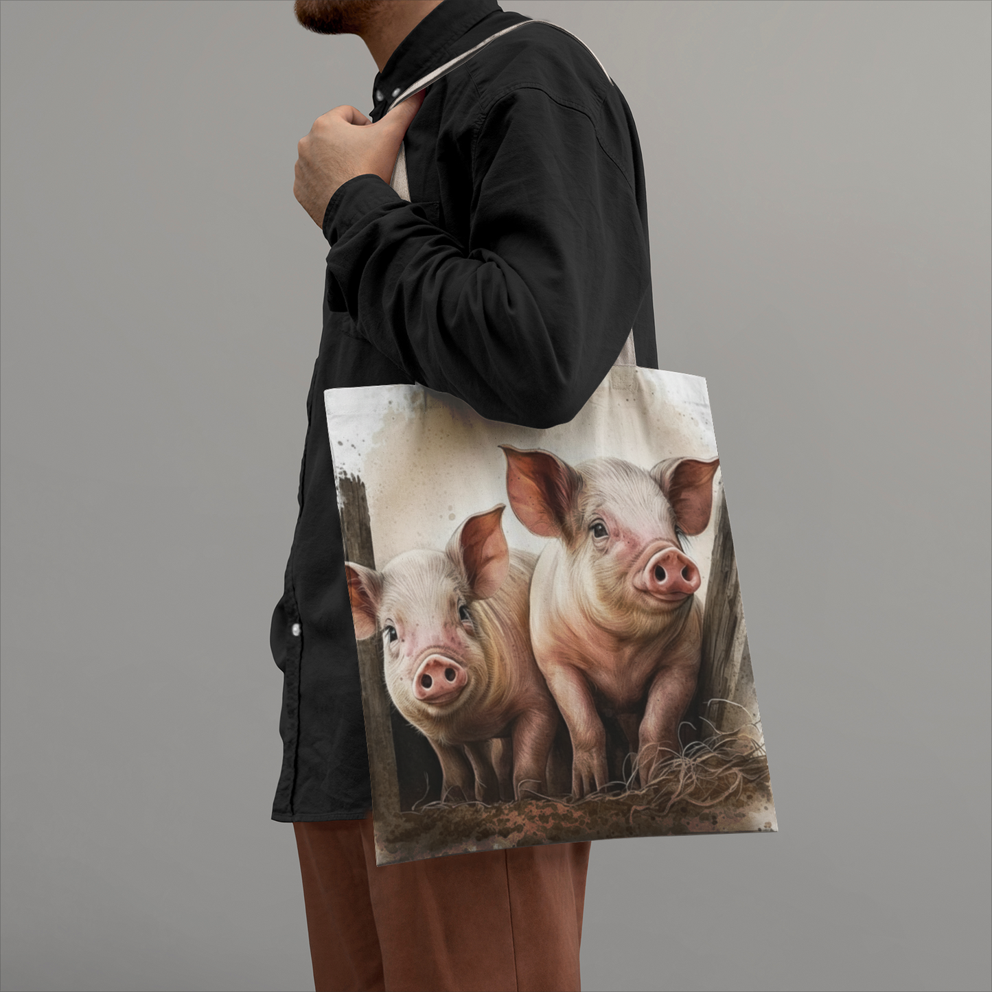 Remi Natural Canvas Tote Bags