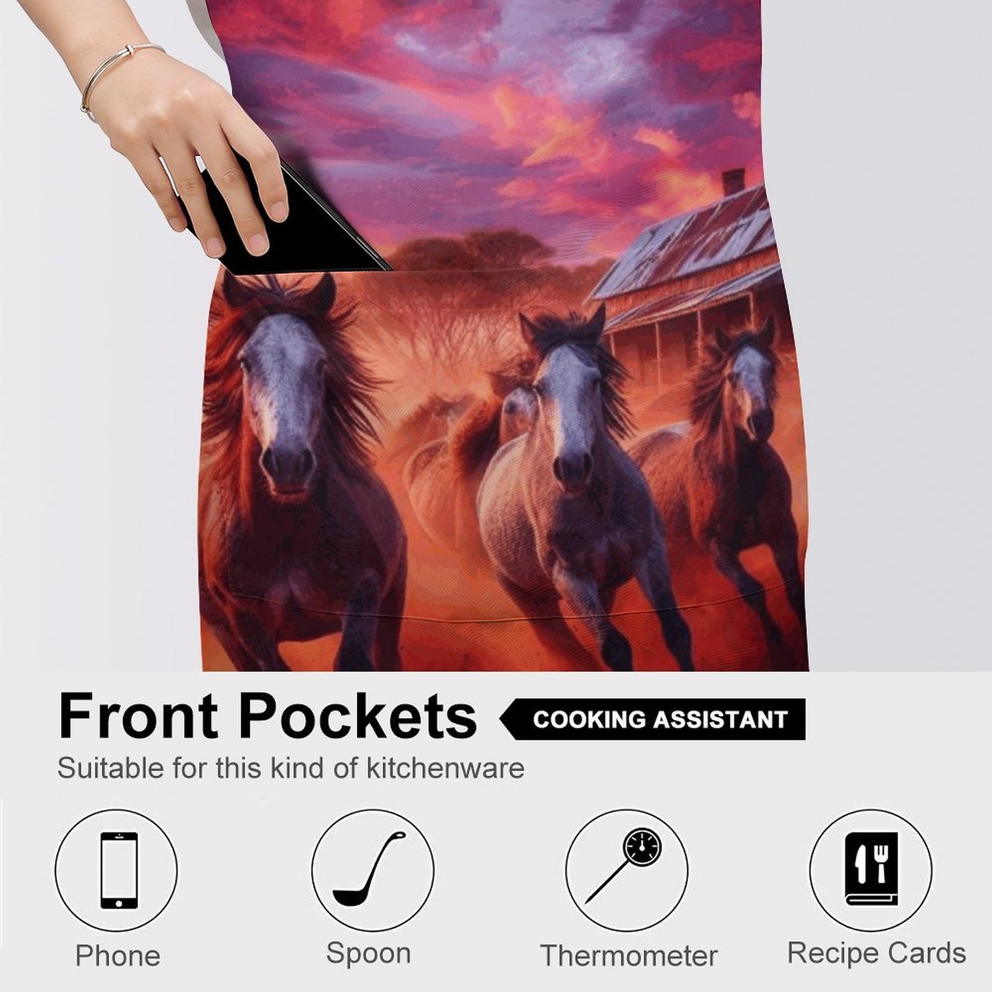 Running Free Adult Apron with Pocket
