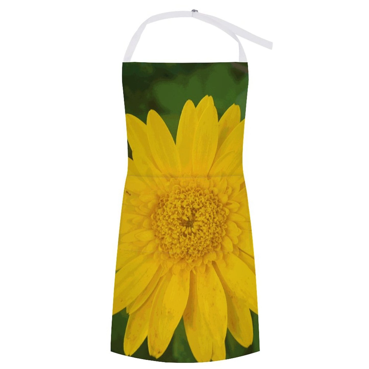 Yellow Gerbera Adult Apron with Pocket