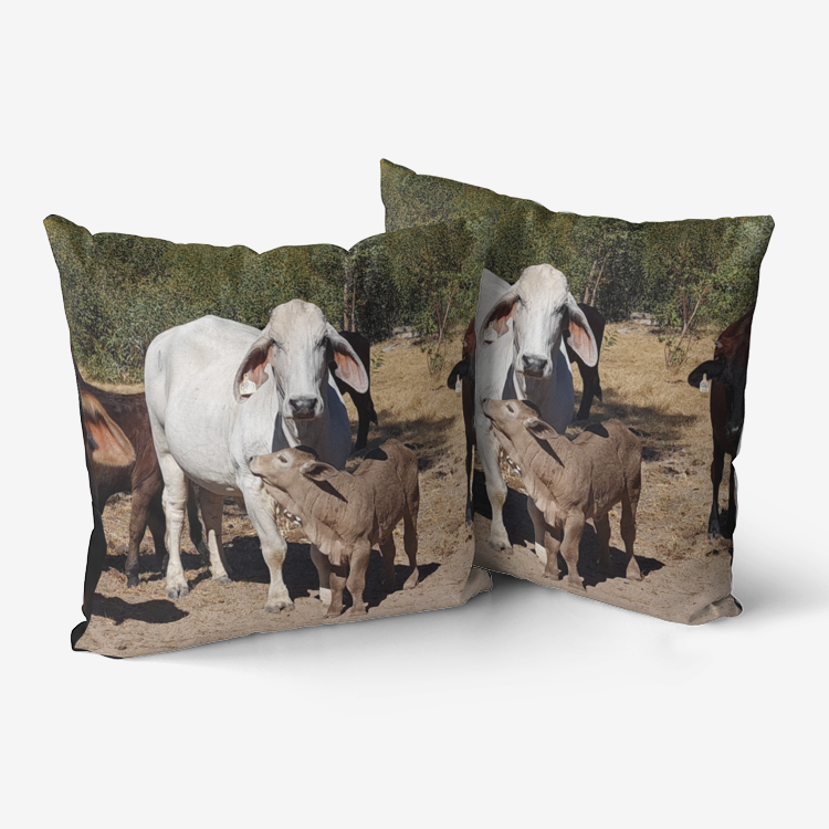 Mum & Baby Throw Pillow