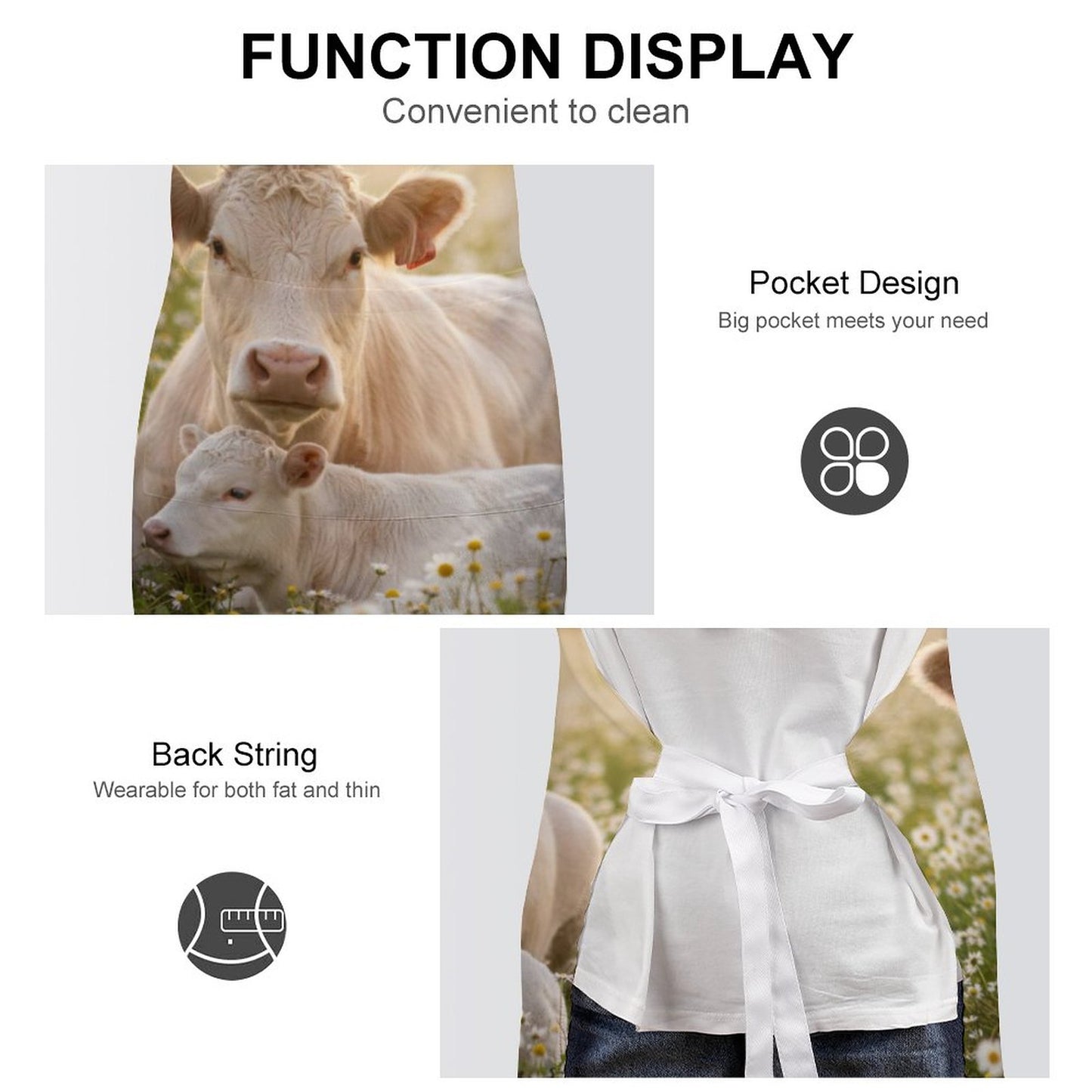 Alice Adult Apron with Pocket