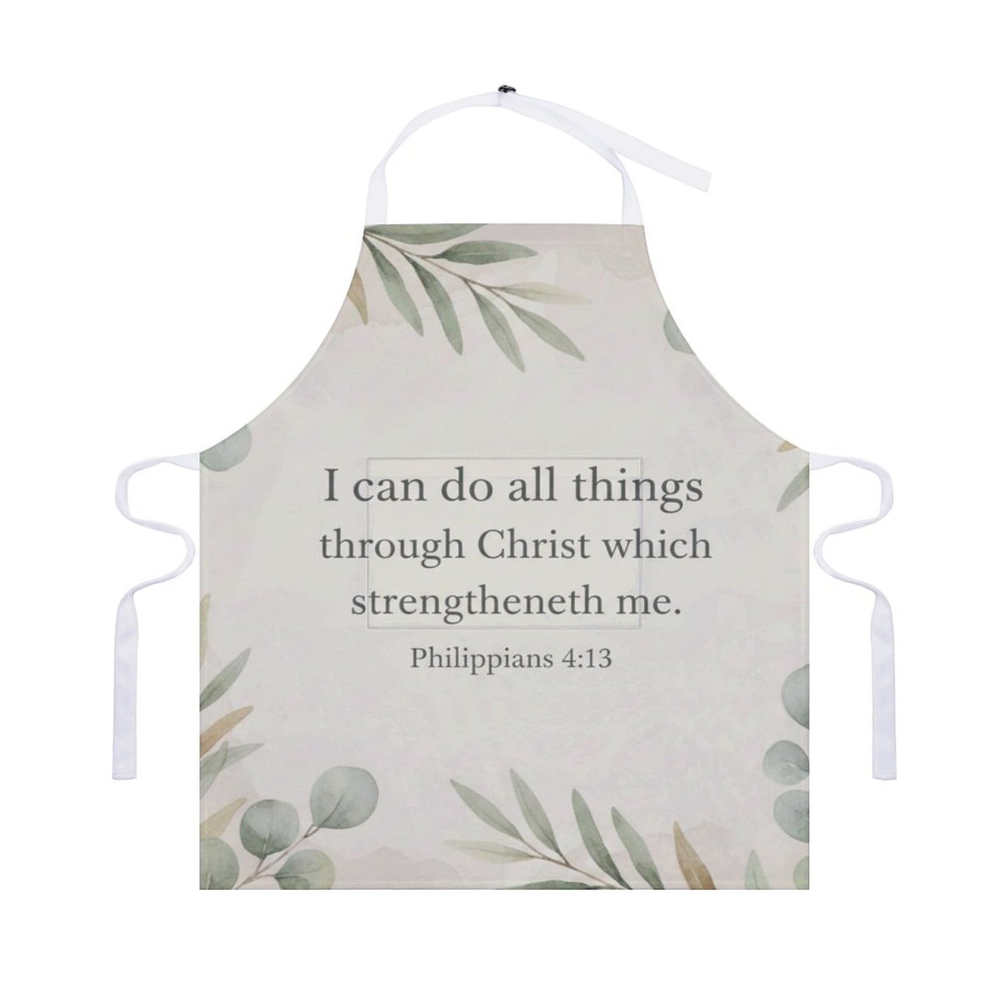 I can Do All Things Adult Apron with Pocket